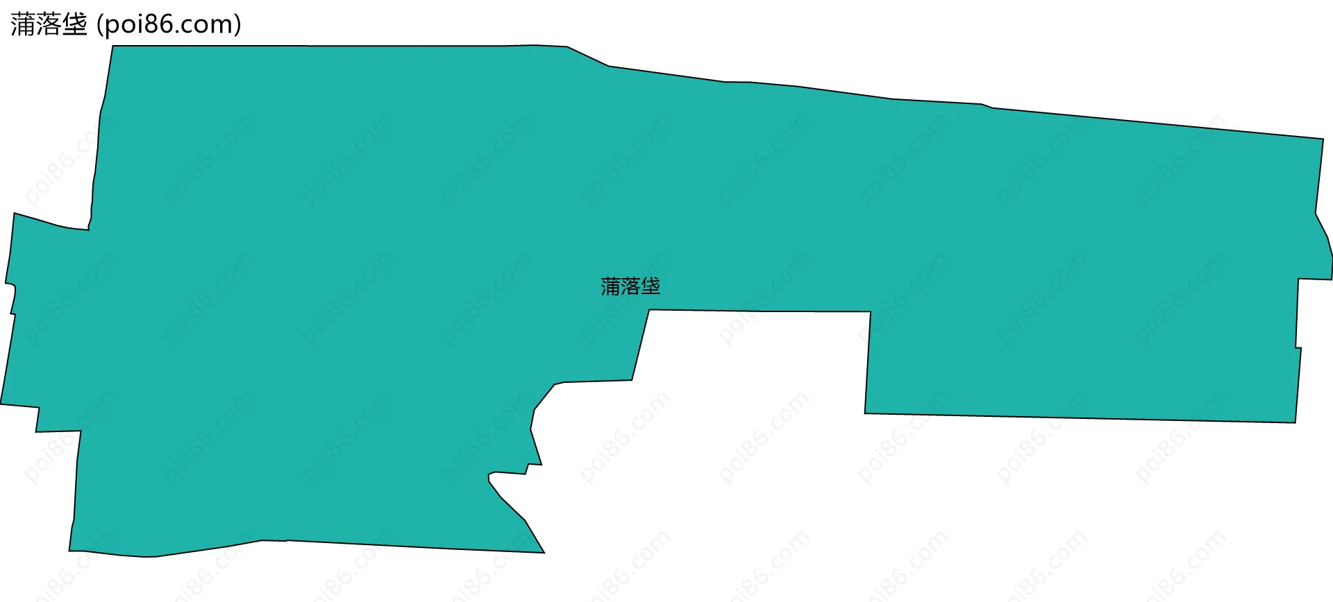 蒲落垡边界地图