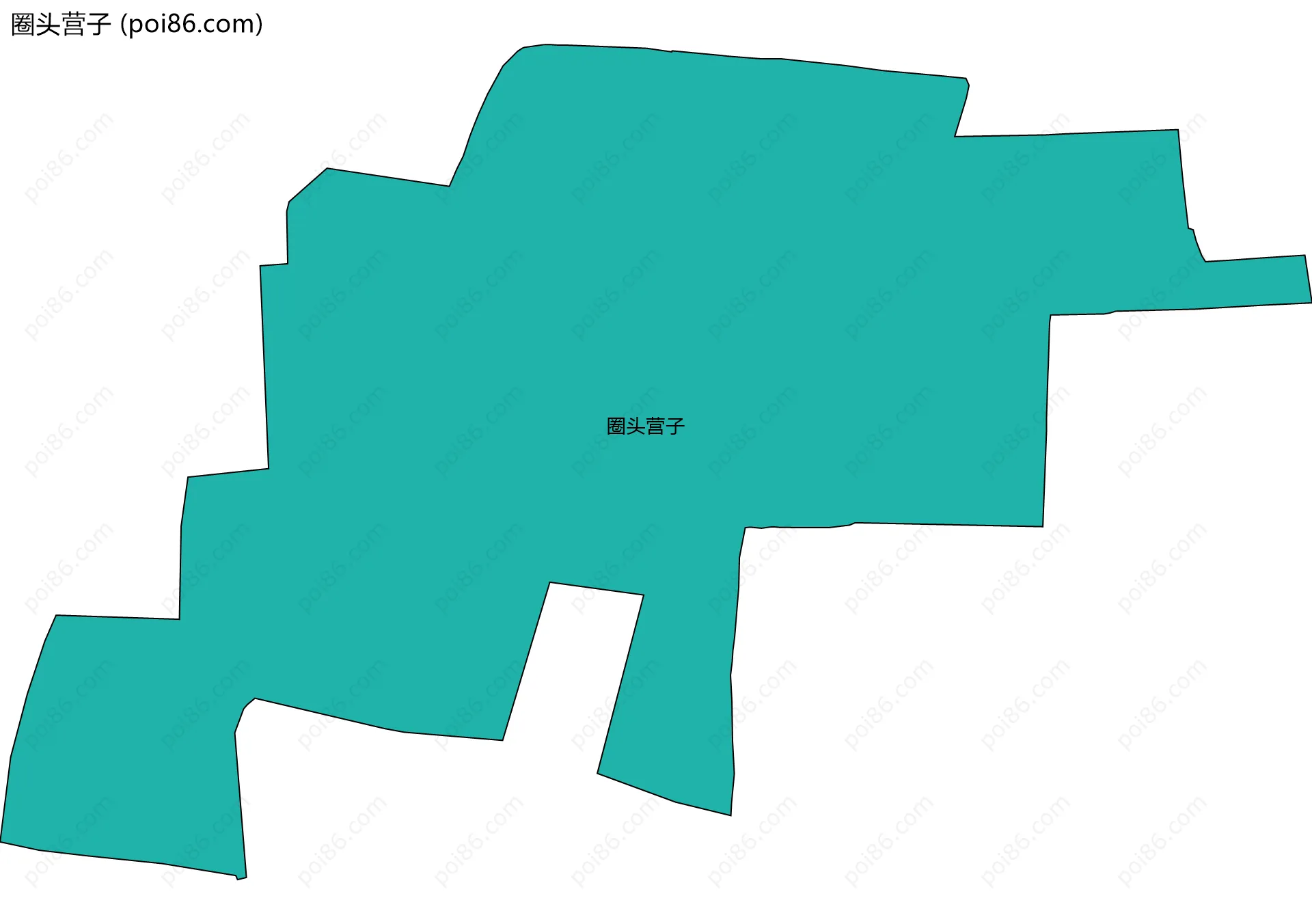 圈头营子边界地图