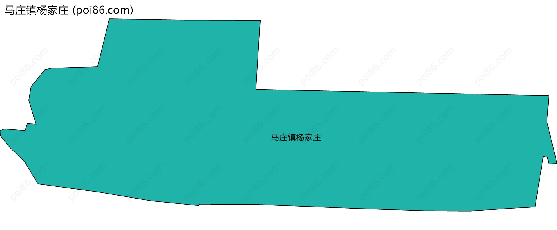 马庄镇杨家庄边界地图