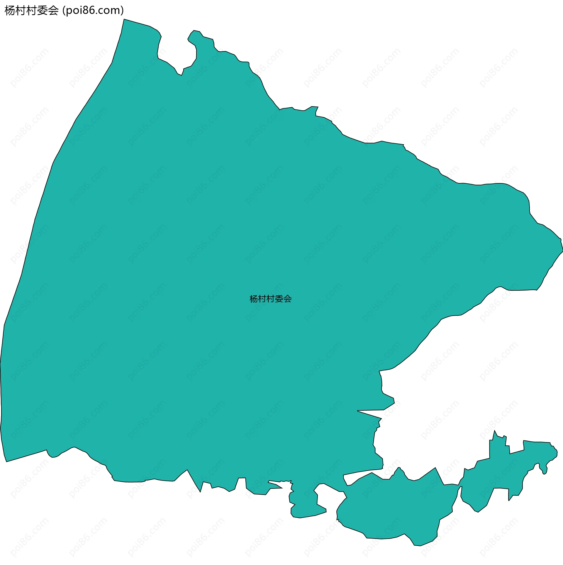 杨村村委会边界地图