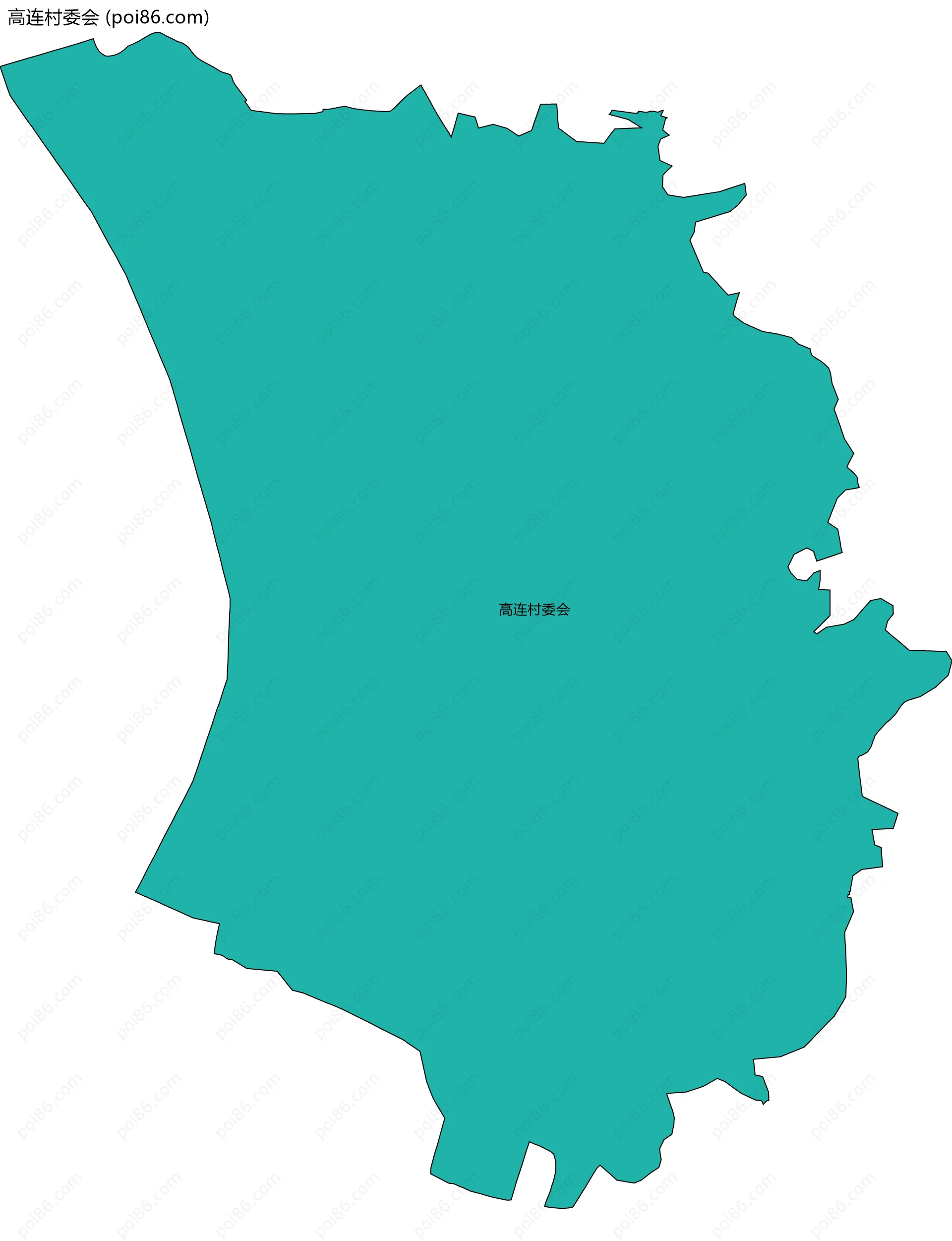 高连村委会边界地图