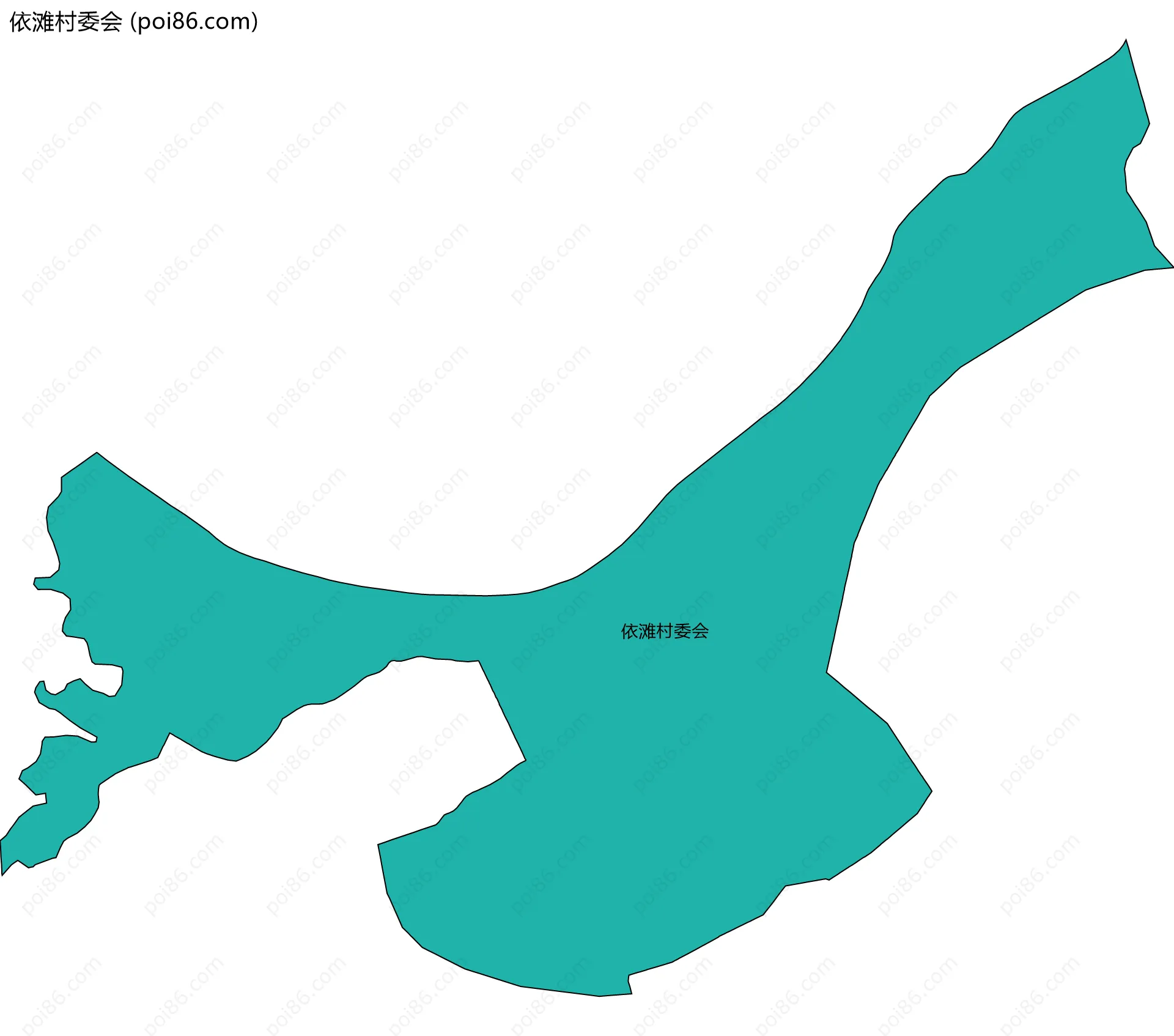 依滩村委会边界地图