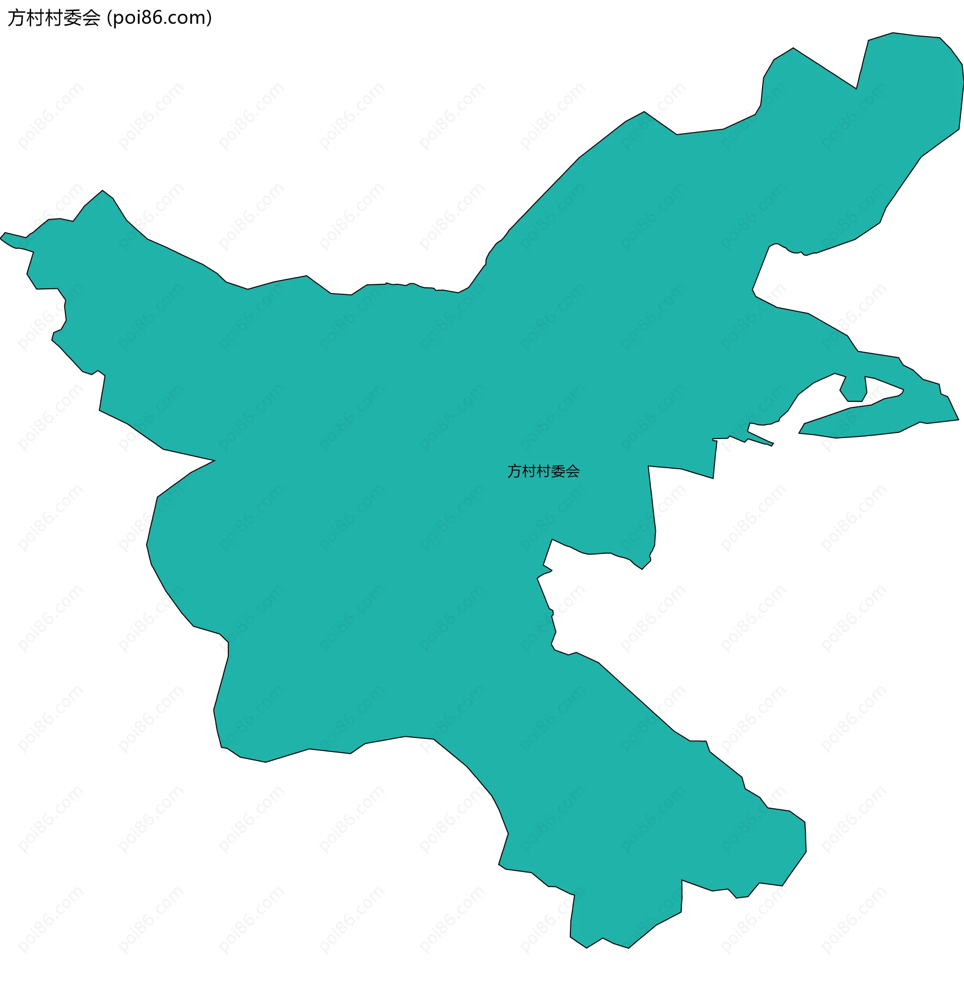 方村村委会边界地图