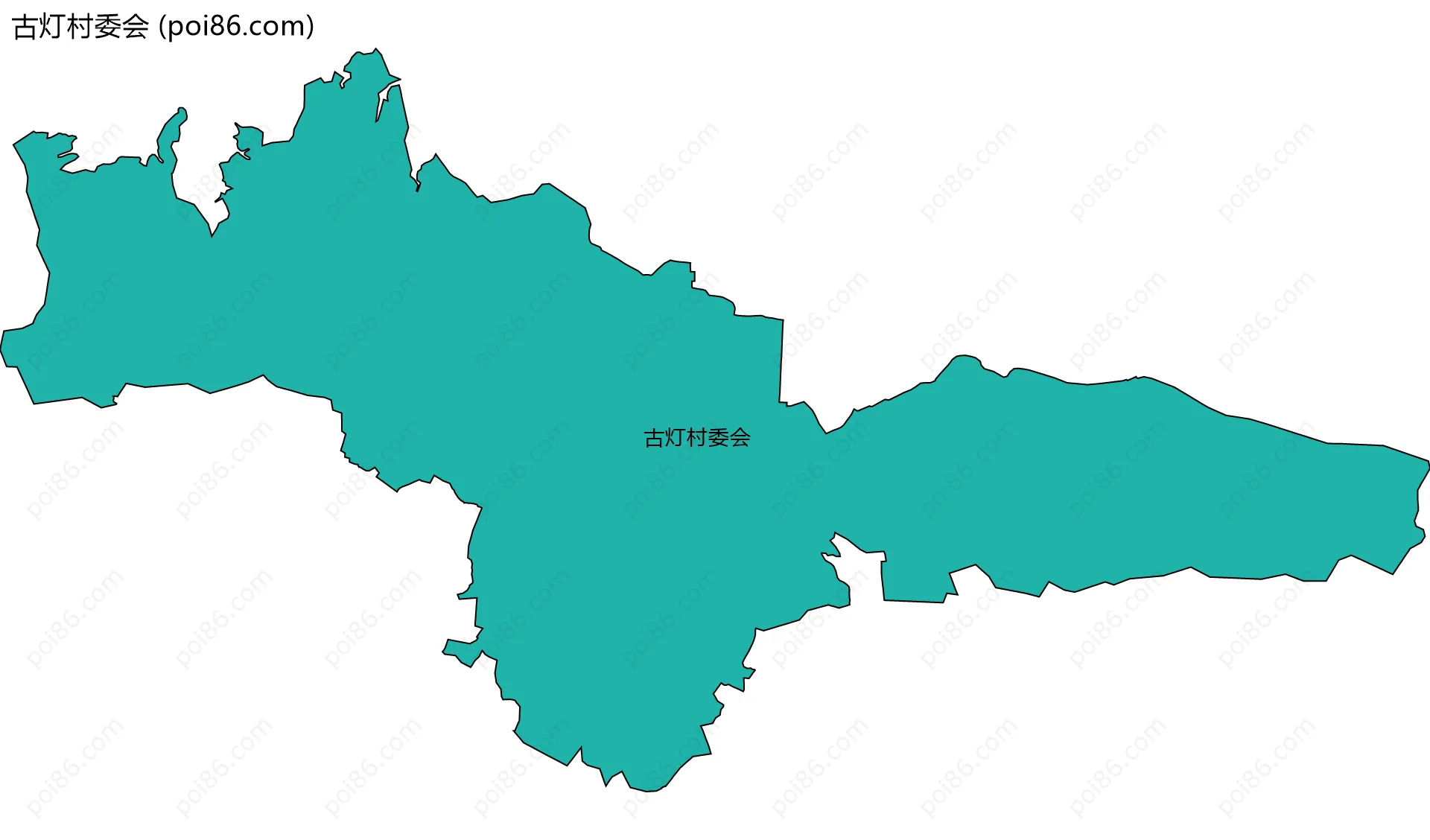 古灯村委会边界地图