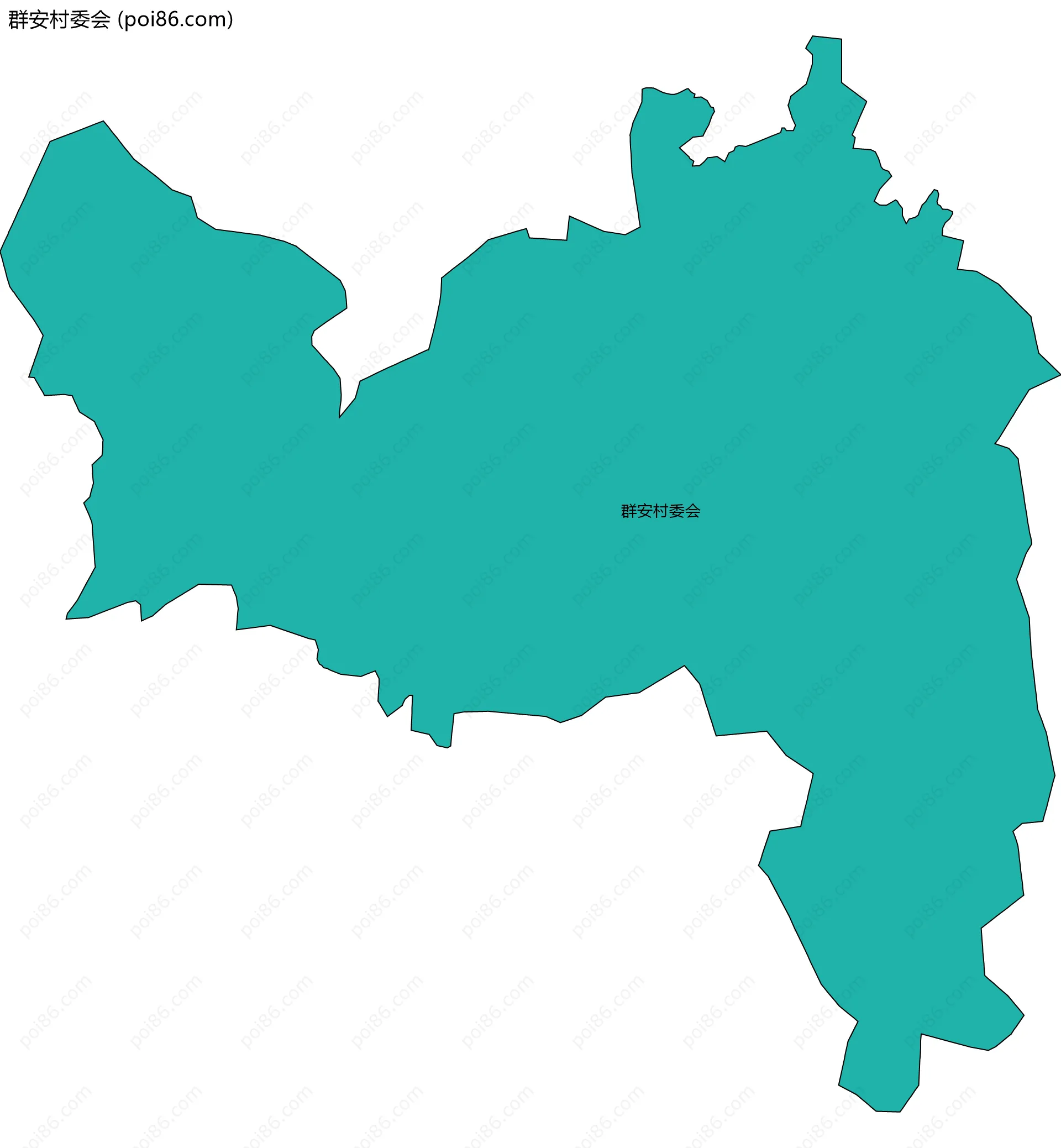 群安村委会边界地图