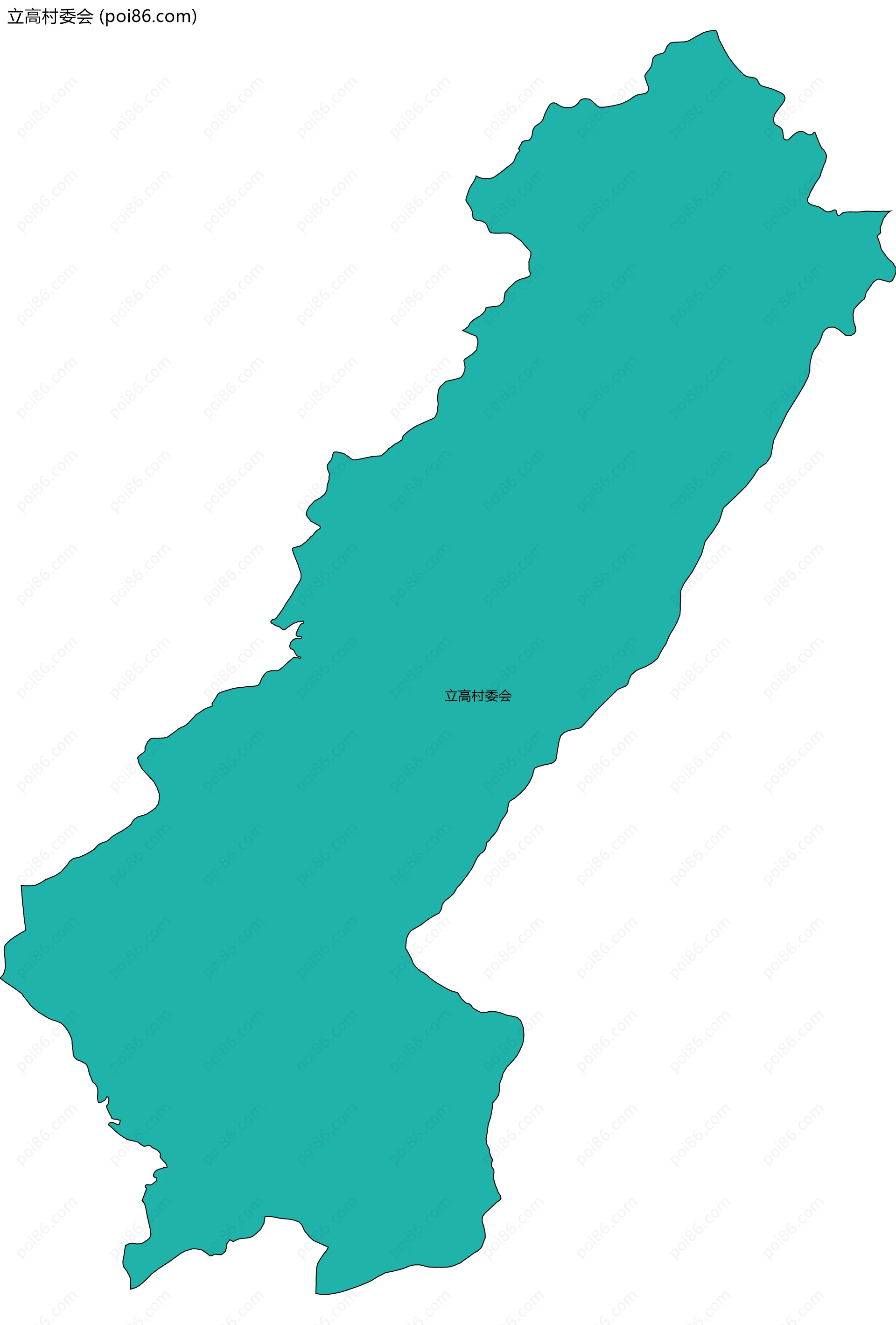 立高村委会边界地图