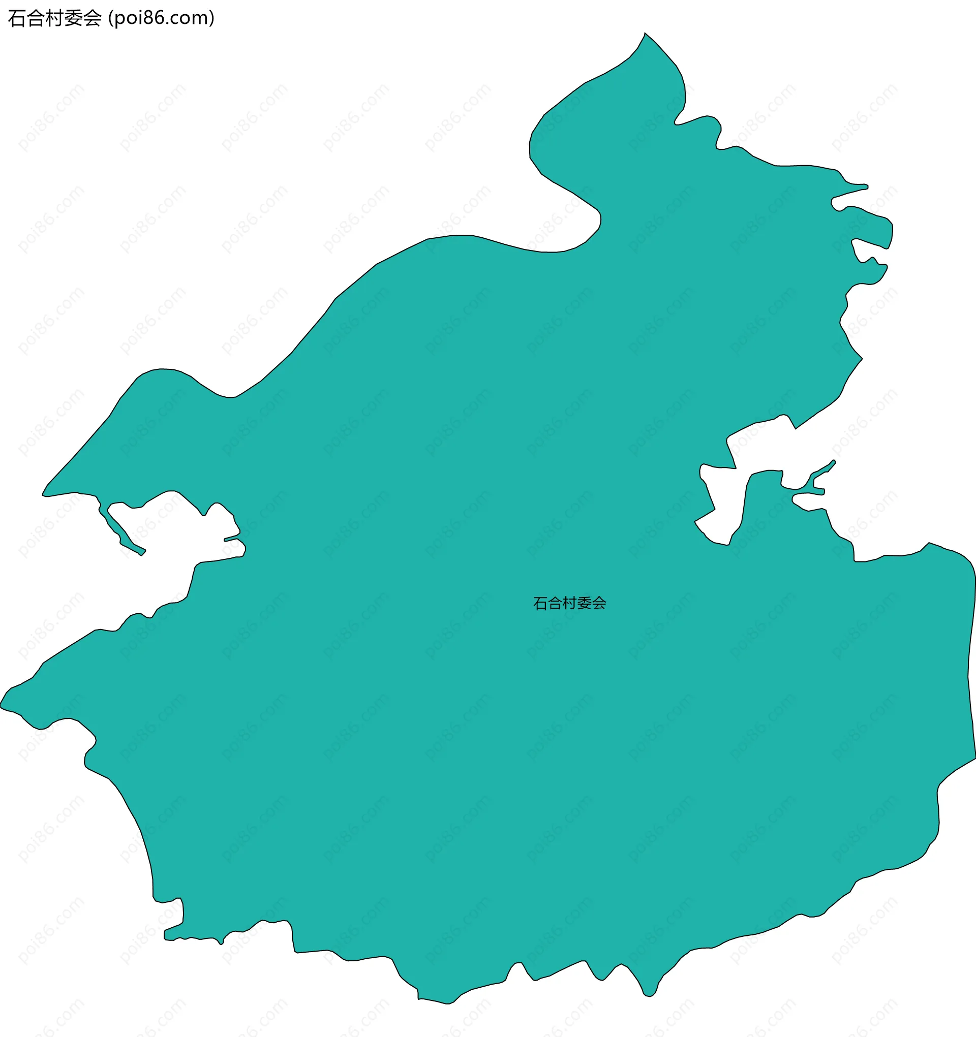 石合村委会边界地图