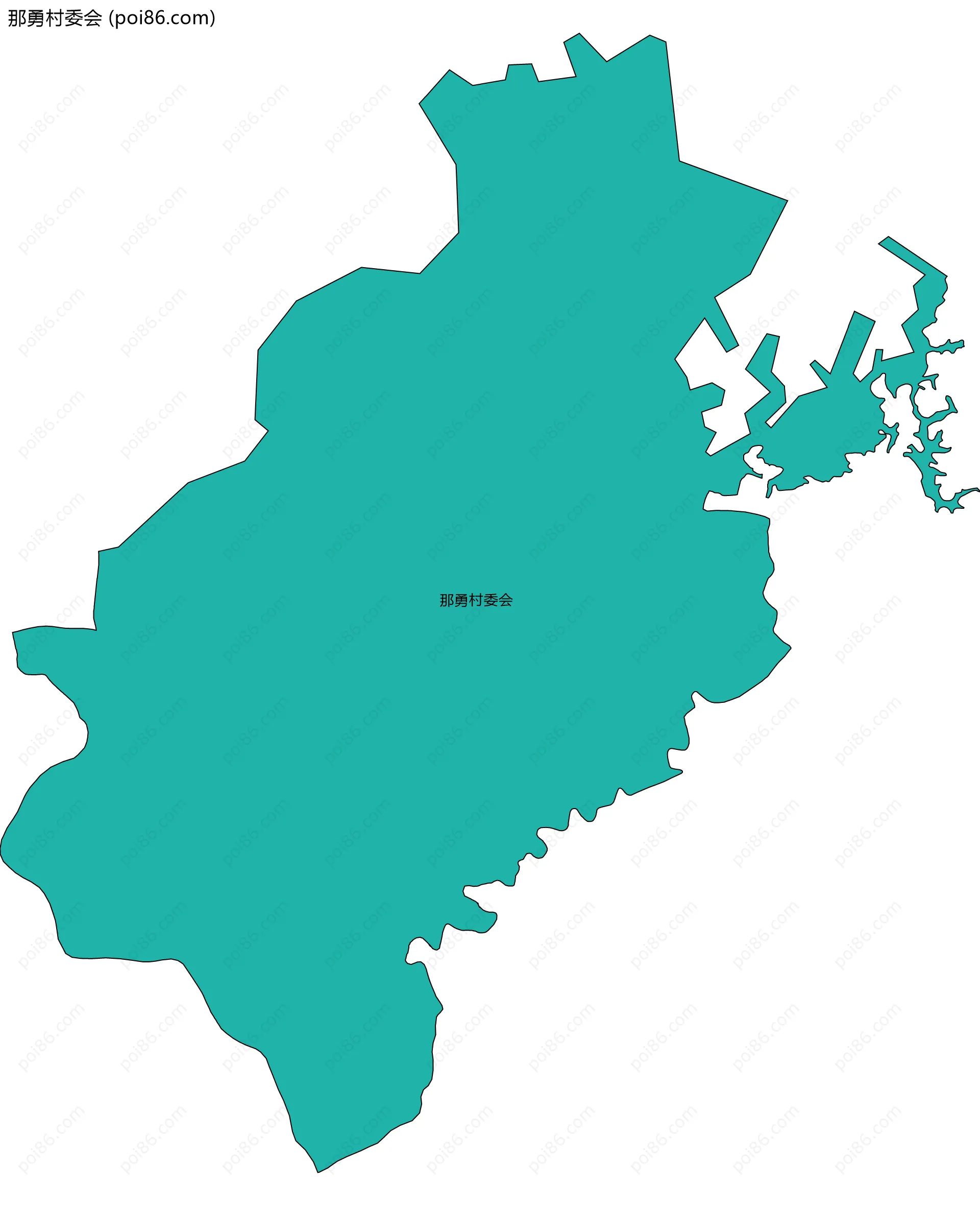 那勇村委会边界地图