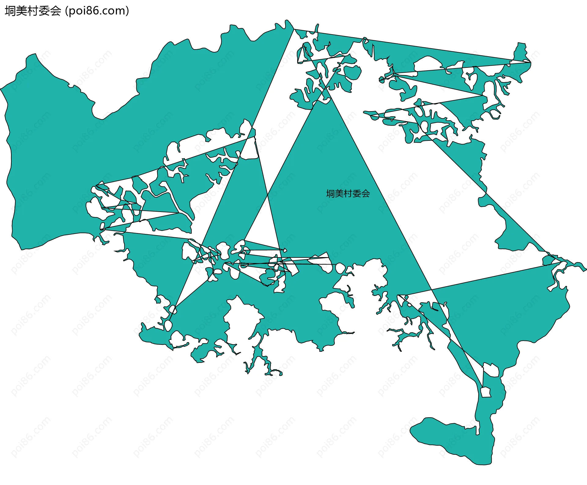 垌美村委会边界地图