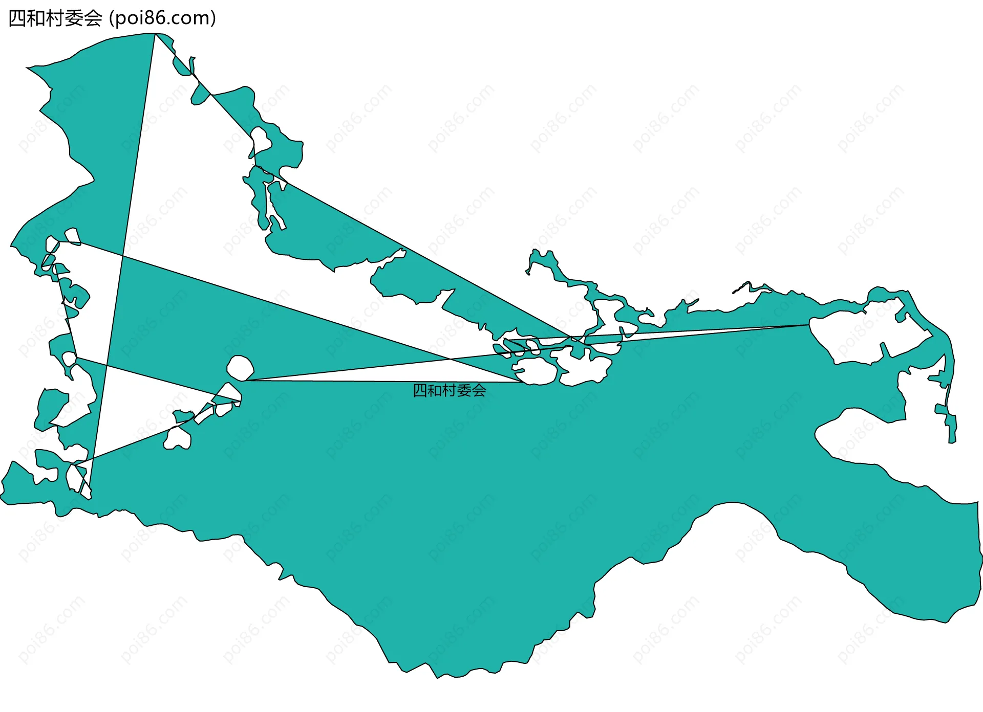 四和村委会边界地图