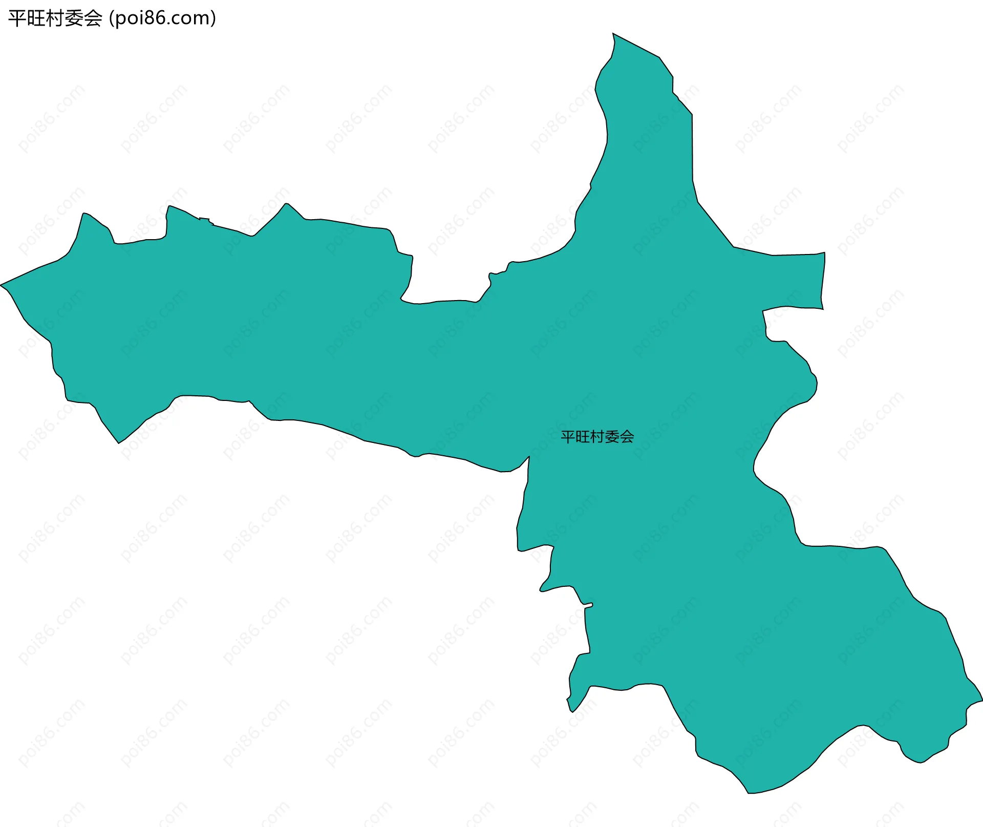 平旺村委会边界地图