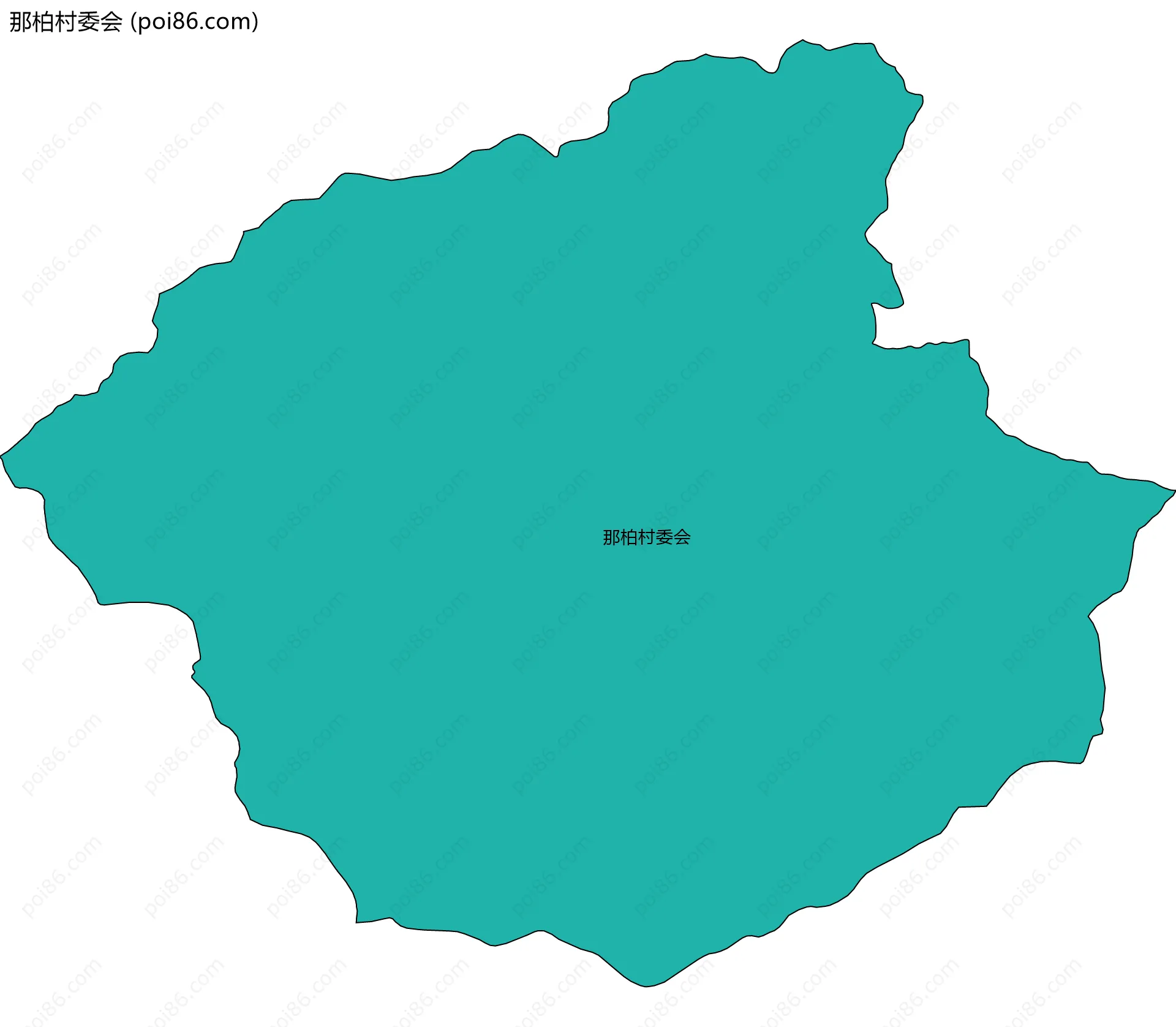 那柏村委会边界地图