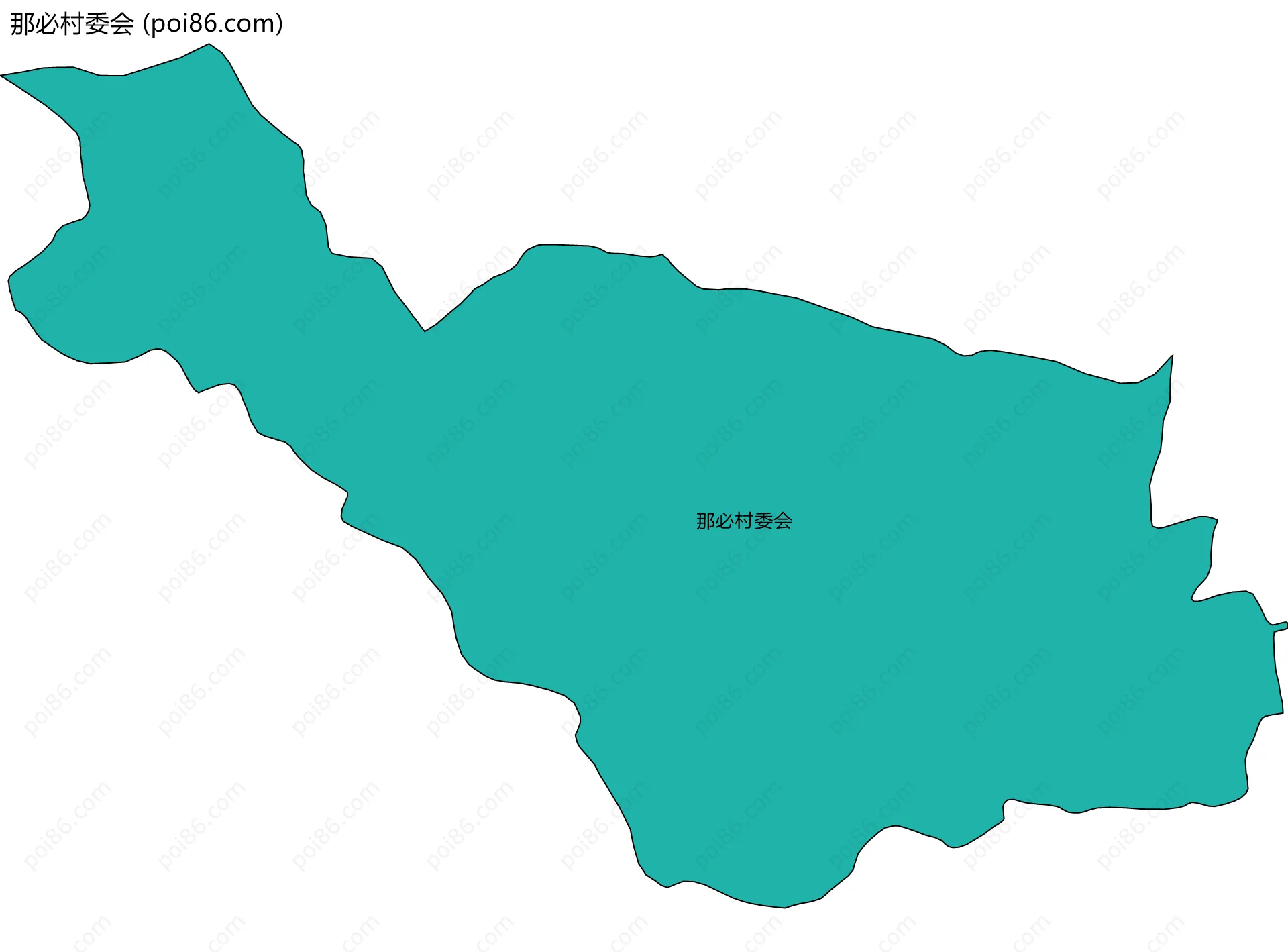 那必村委会边界地图