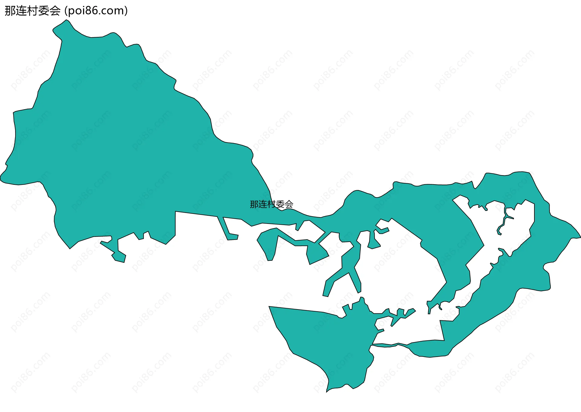 那连村委会边界地图