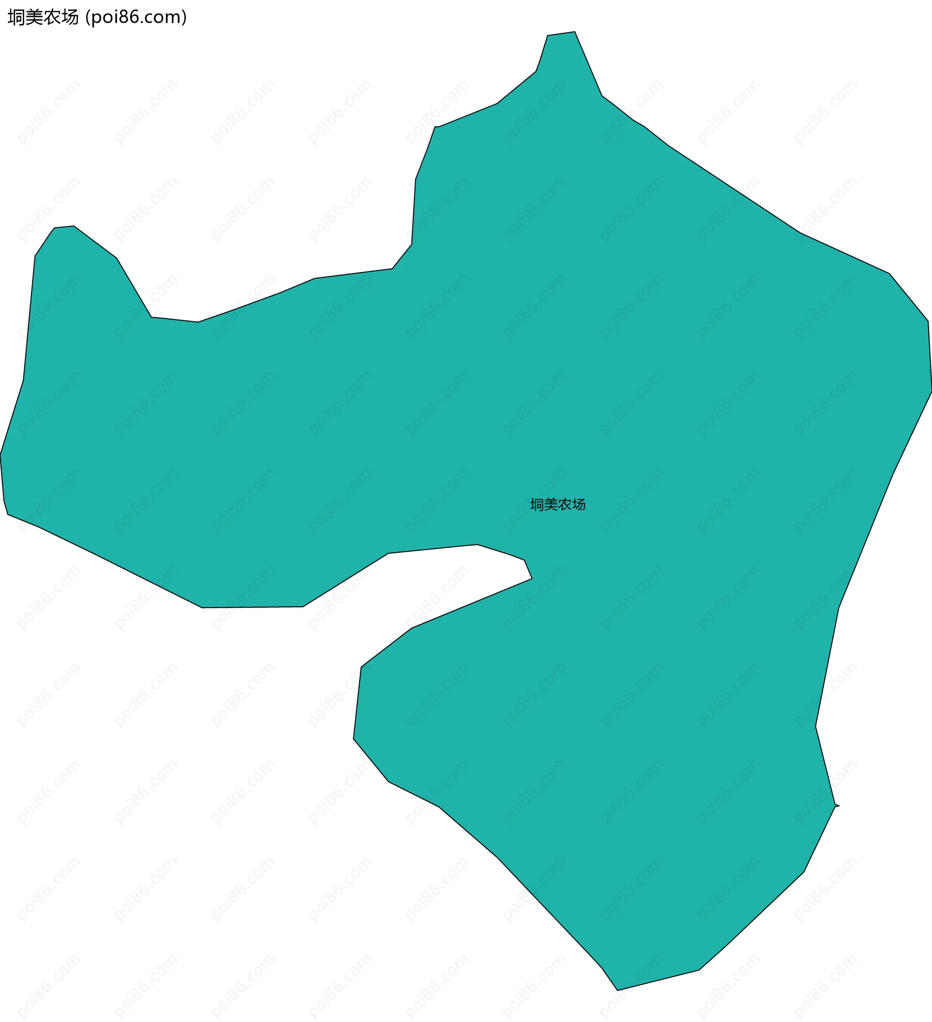垌美农场边界地图