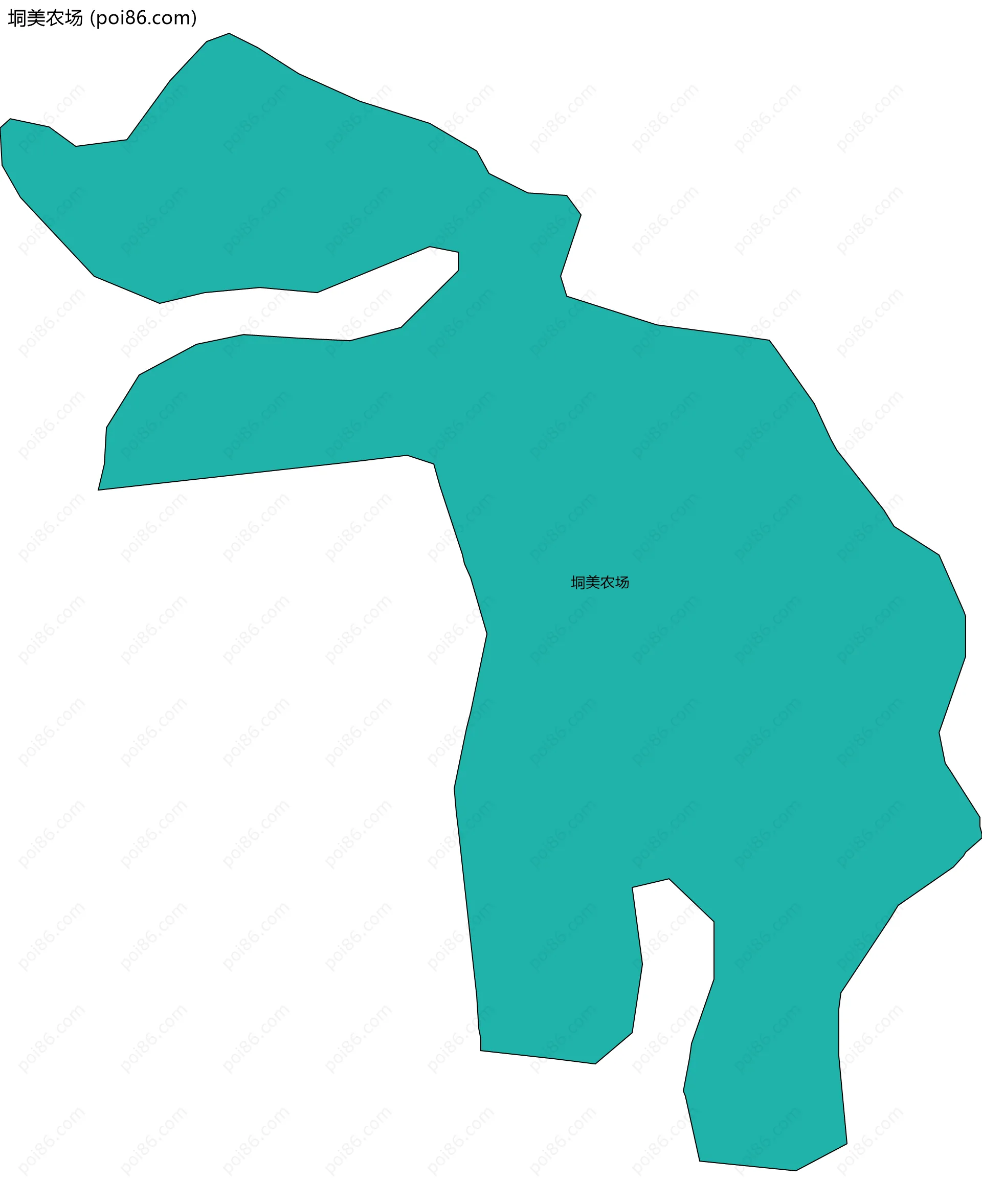 垌美农场边界地图