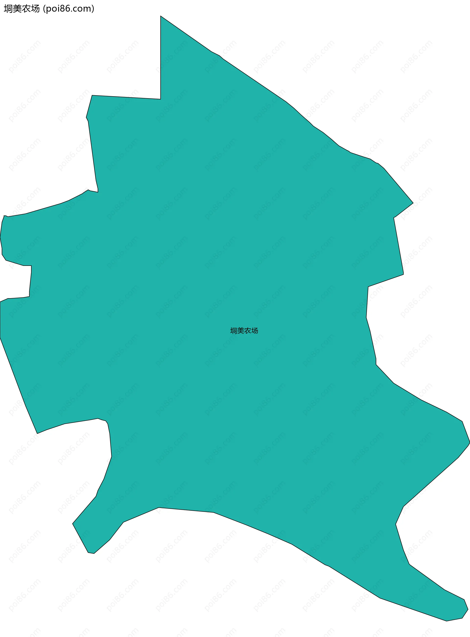 垌美农场边界地图