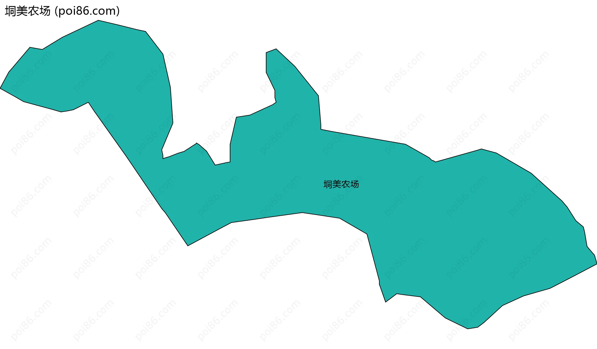 垌美农场边界地图