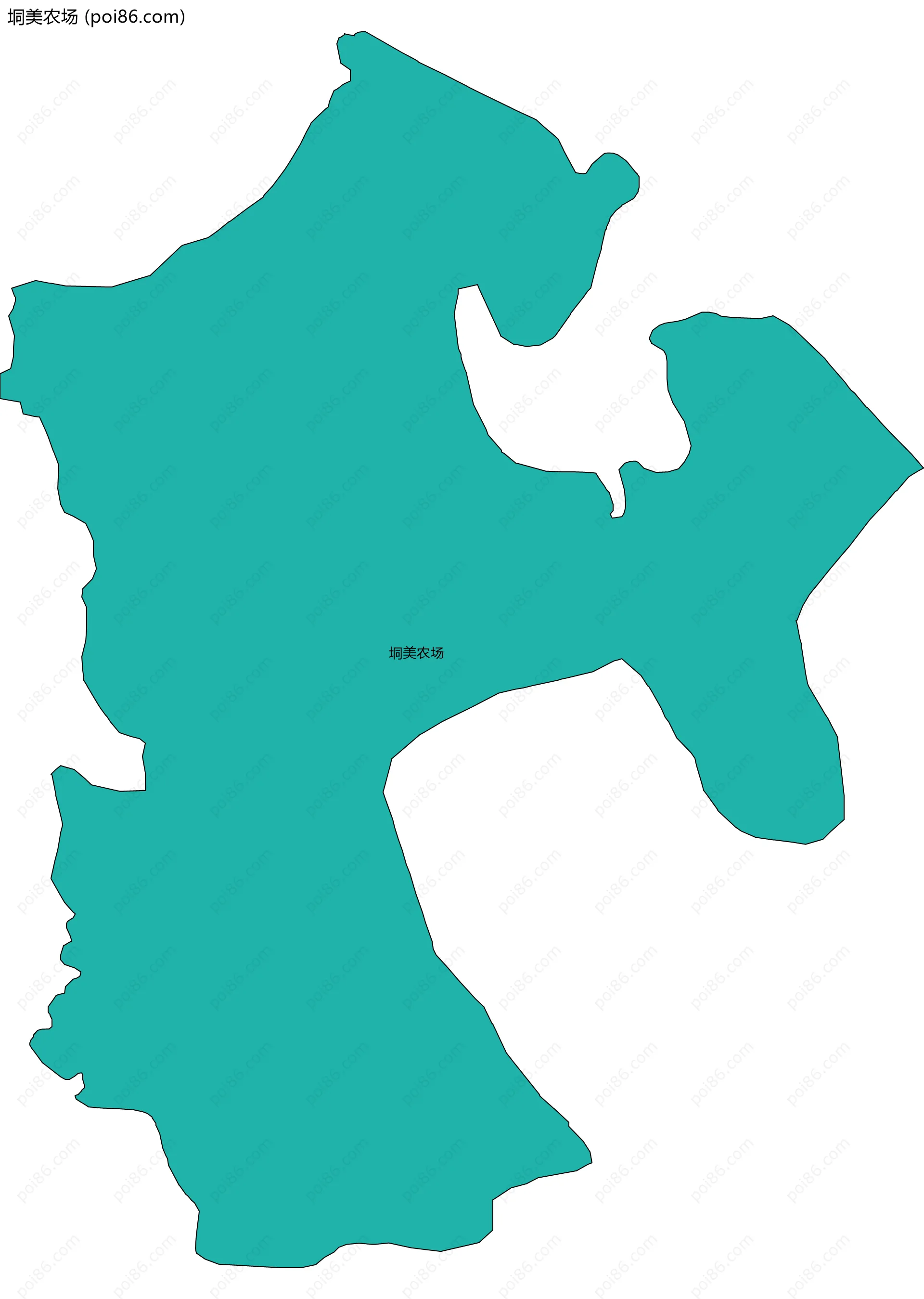 垌美农场边界地图