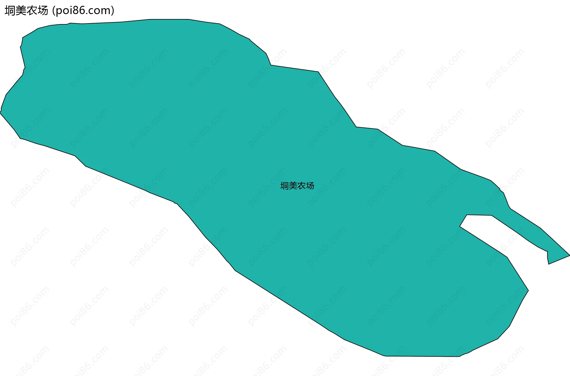 垌美农场边界地图
