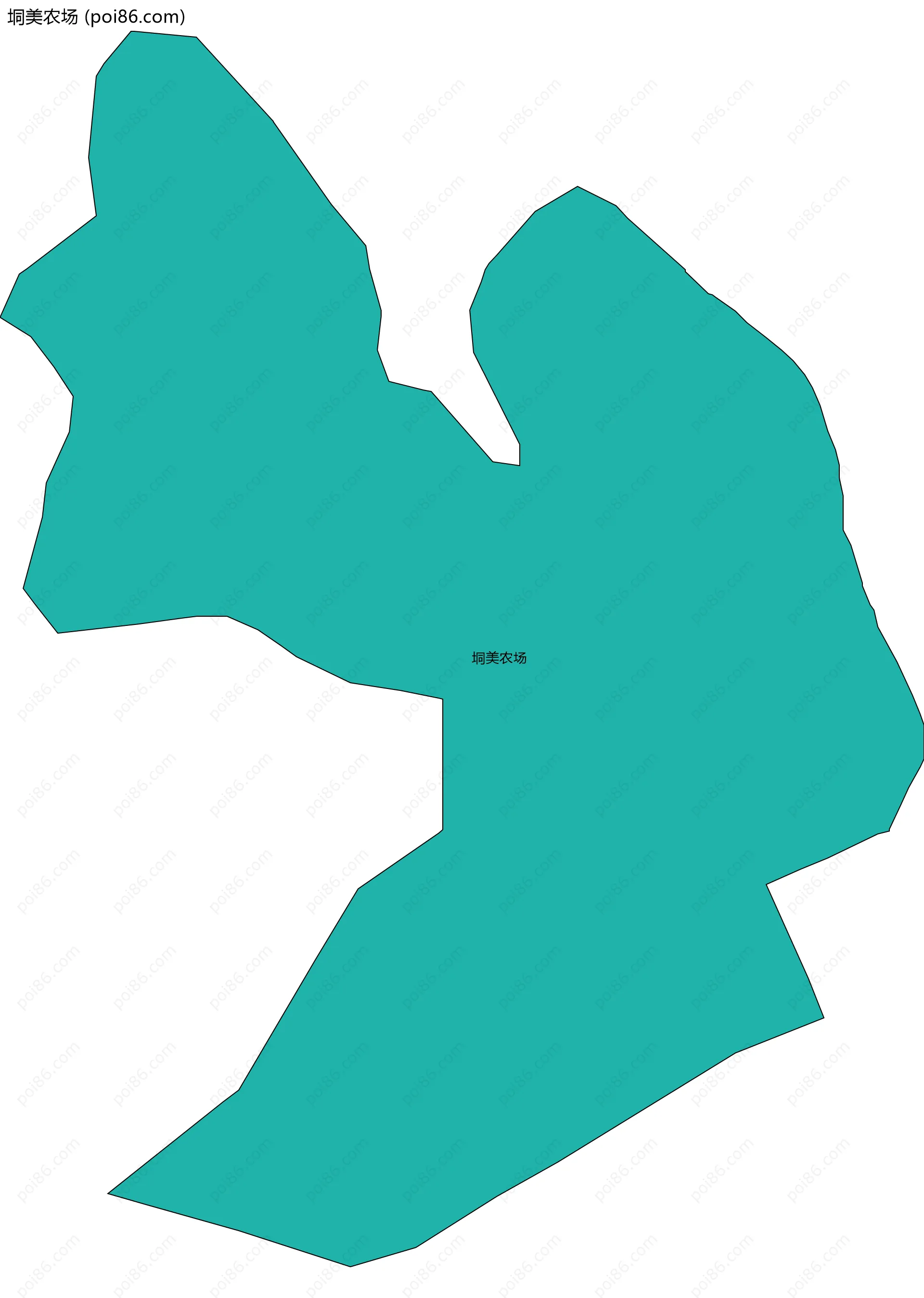 垌美农场边界地图