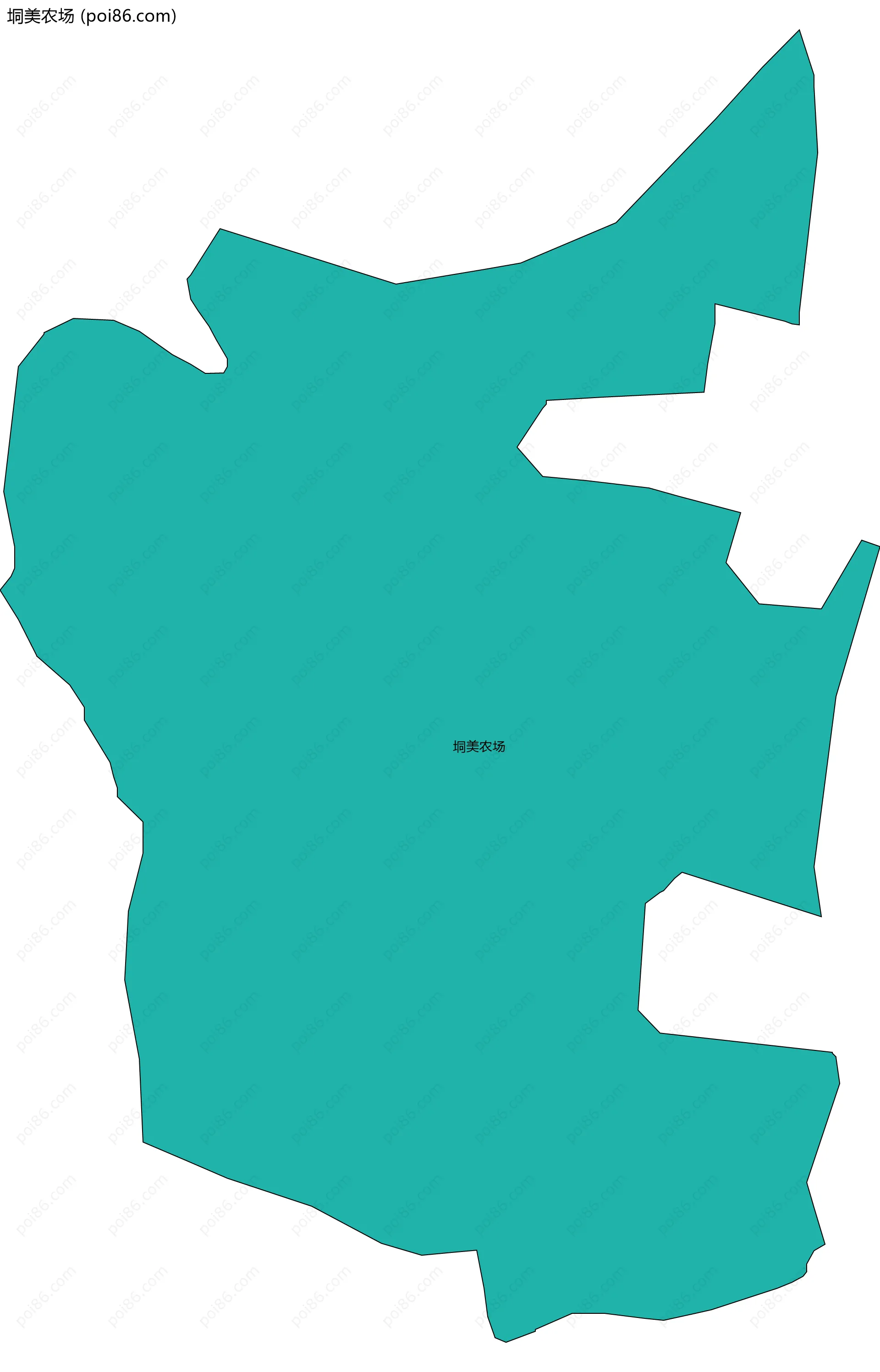 垌美农场边界地图