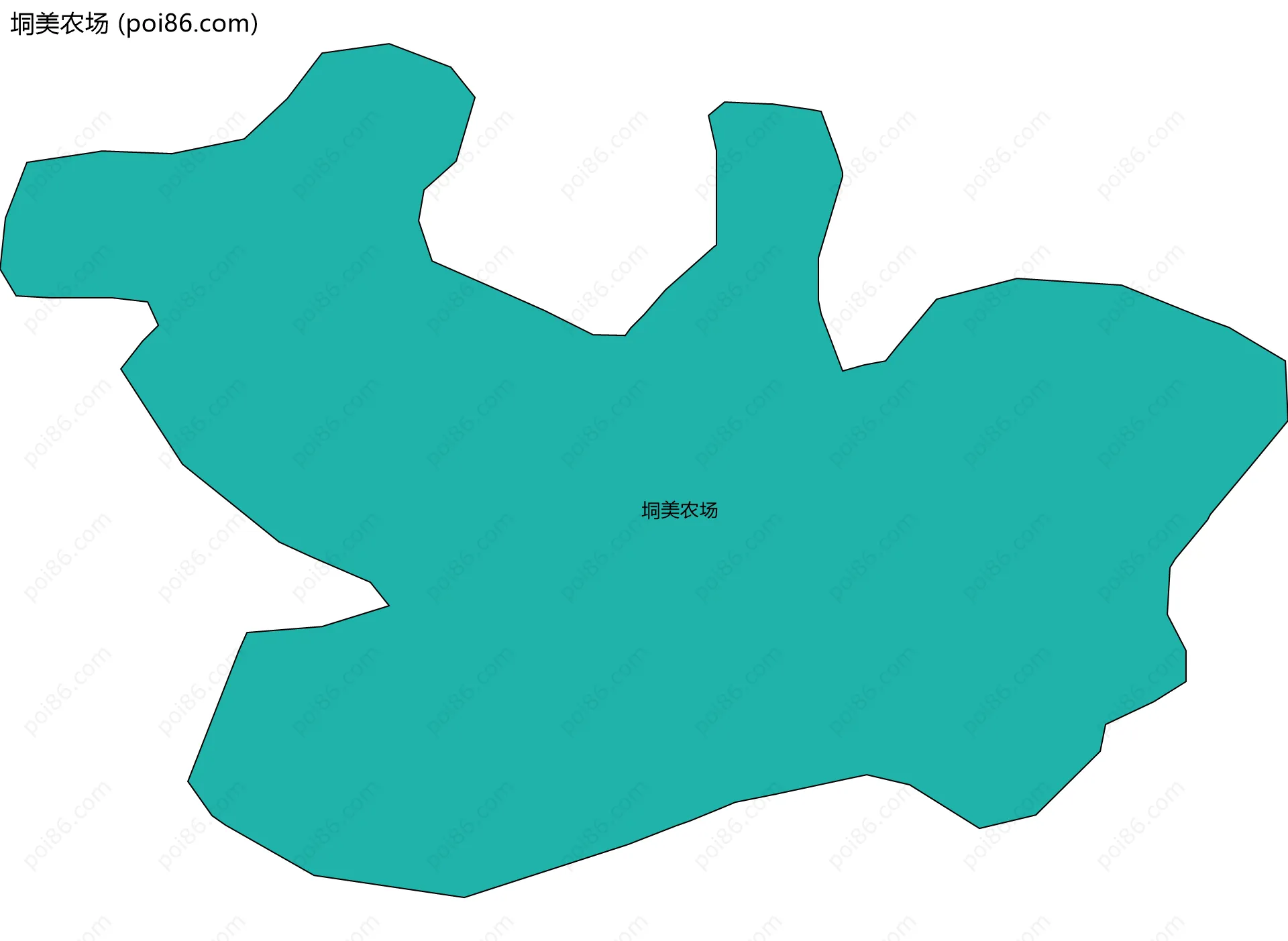 垌美农场边界地图