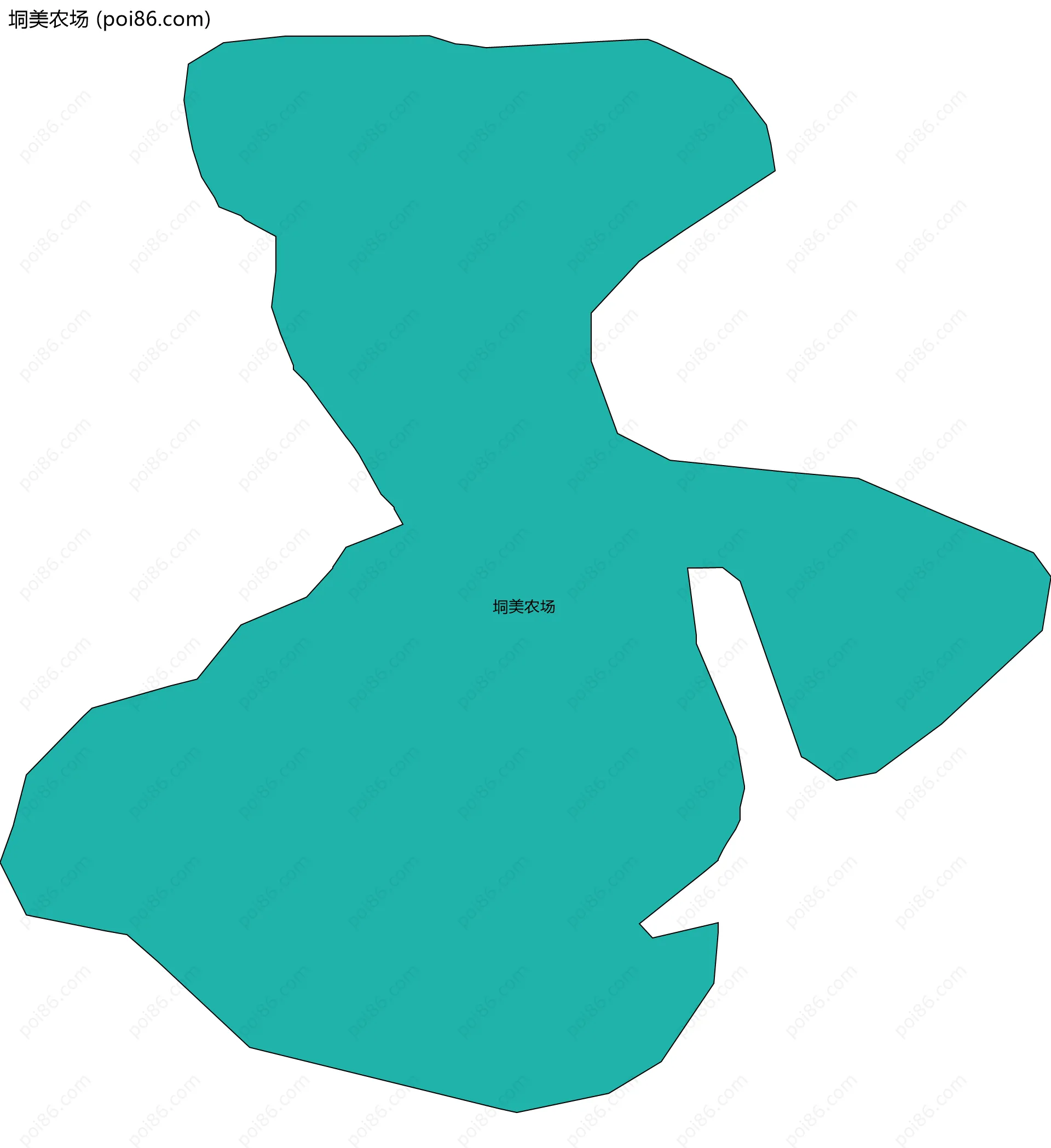 垌美农场边界地图