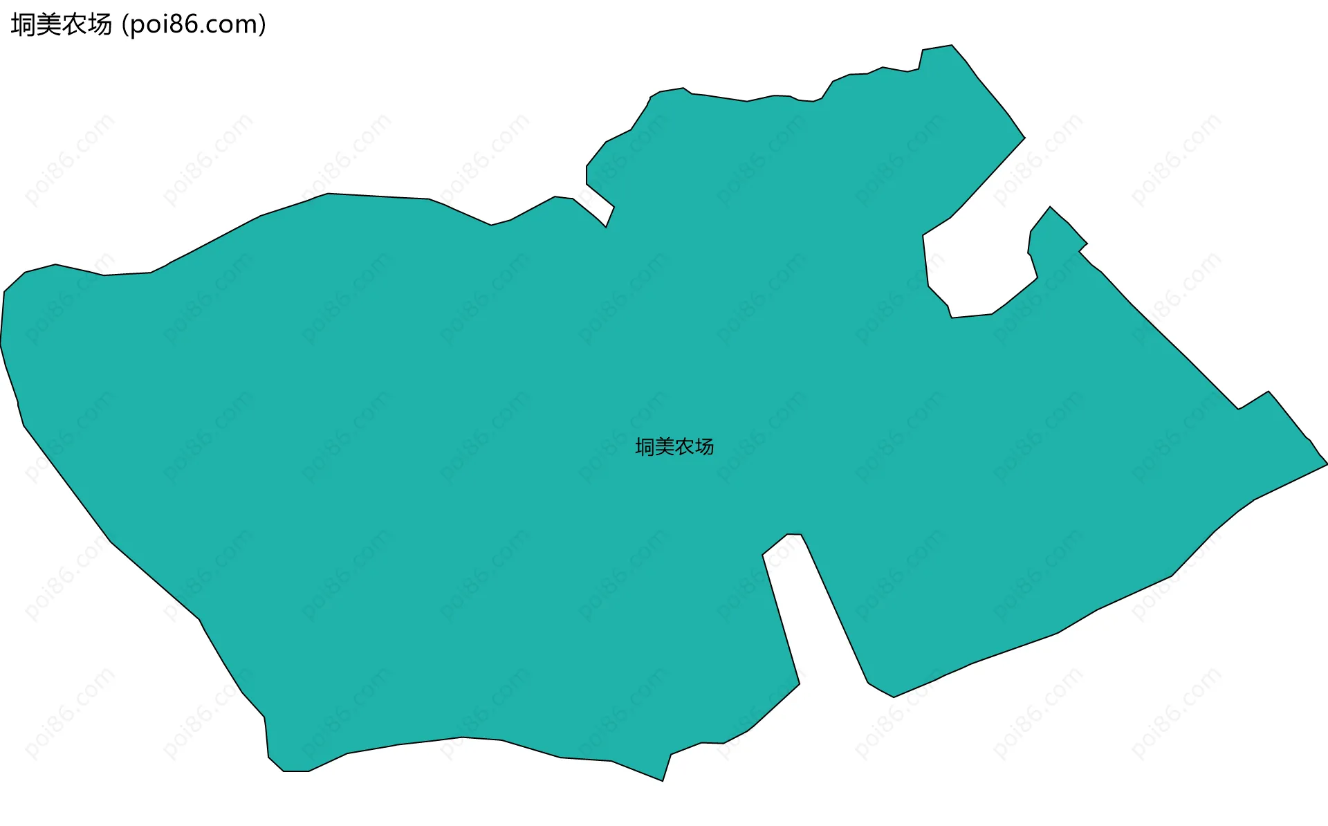 垌美农场边界地图