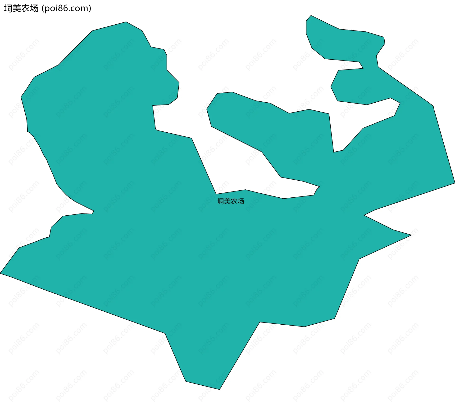 垌美农场边界地图