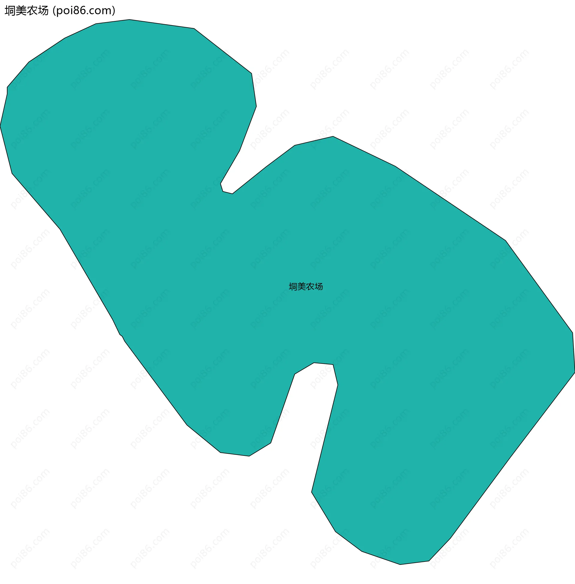 垌美农场边界地图