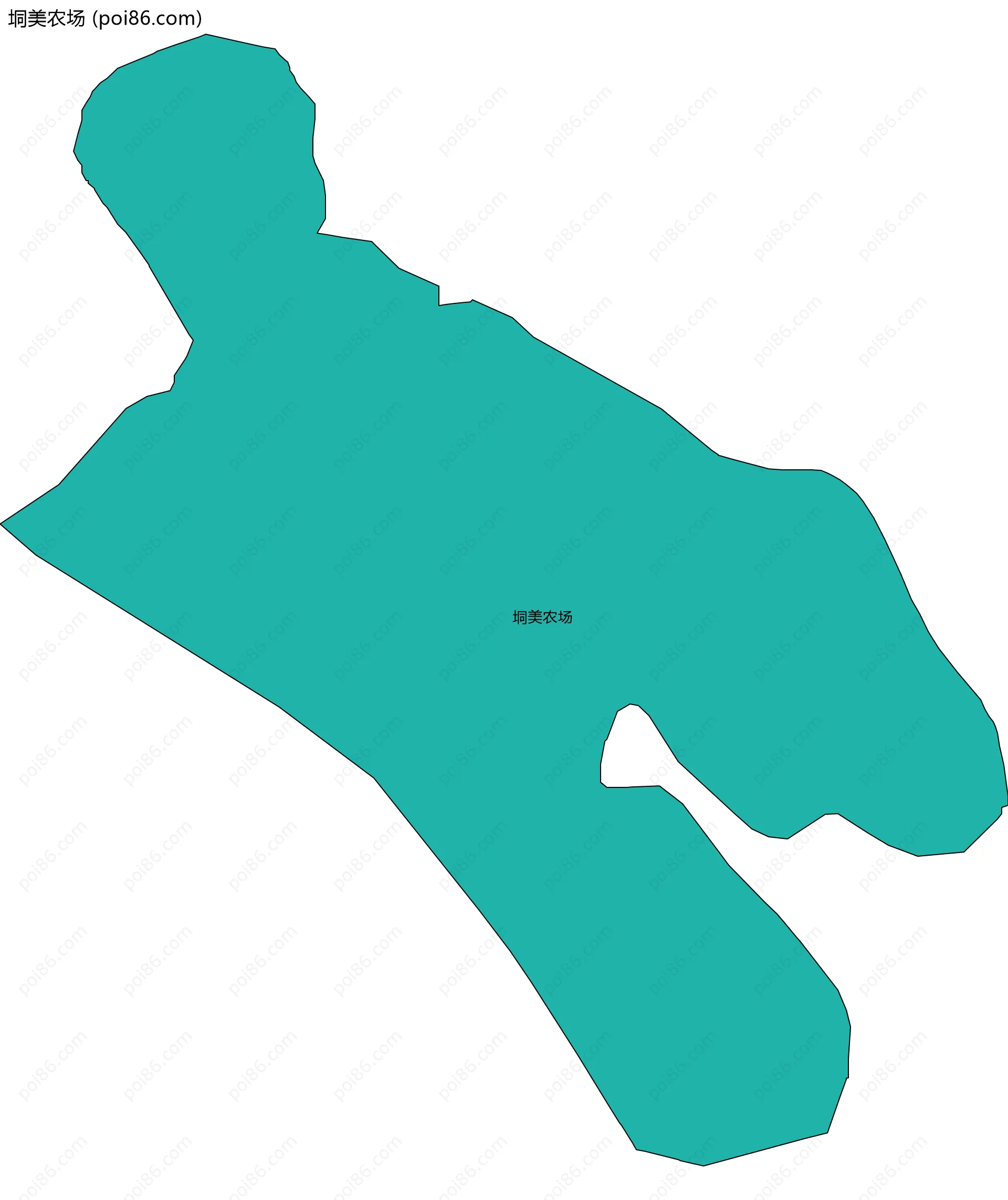 垌美农场边界地图