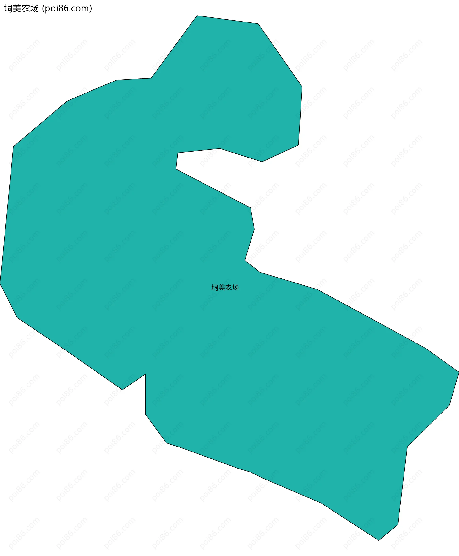 垌美农场边界地图