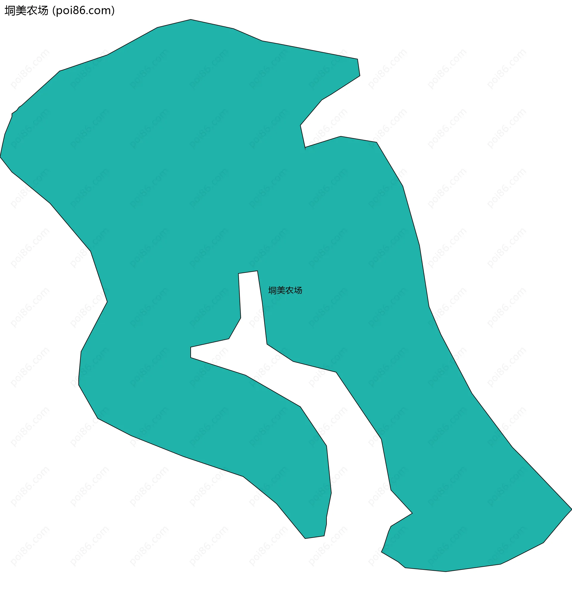 垌美农场边界地图