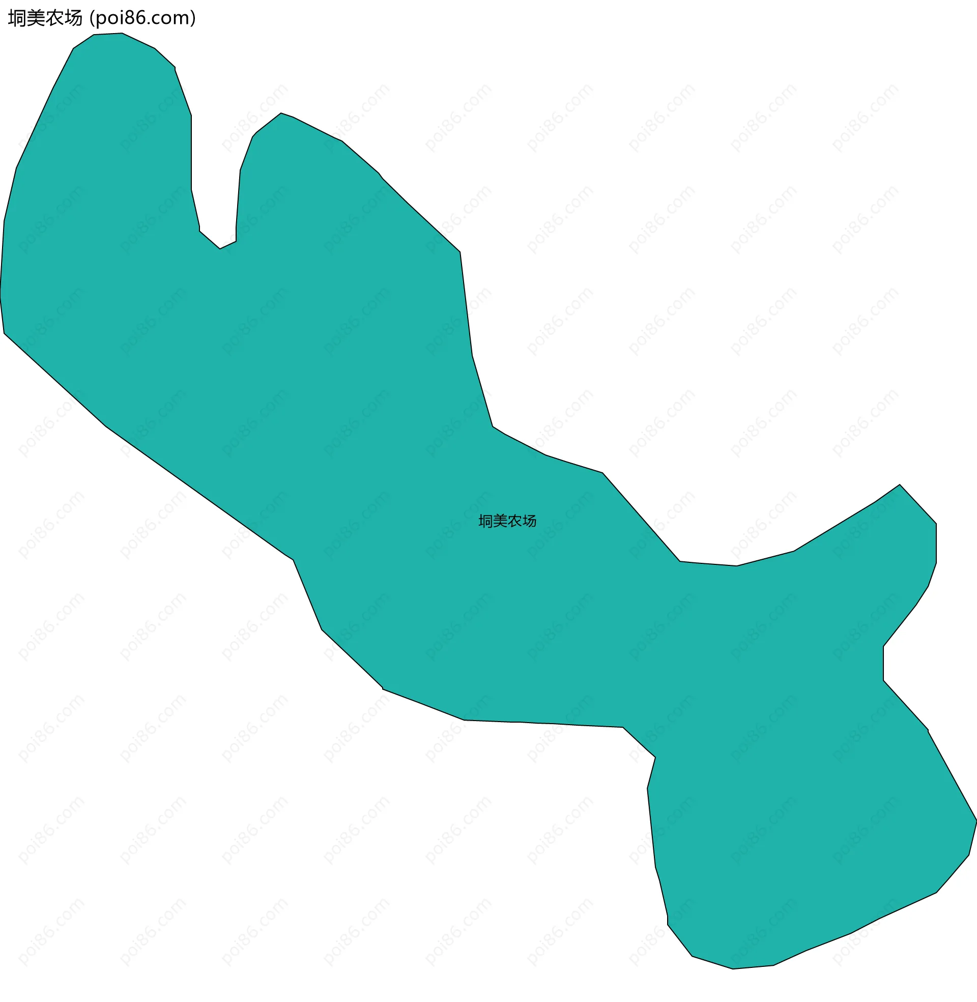 垌美农场边界地图