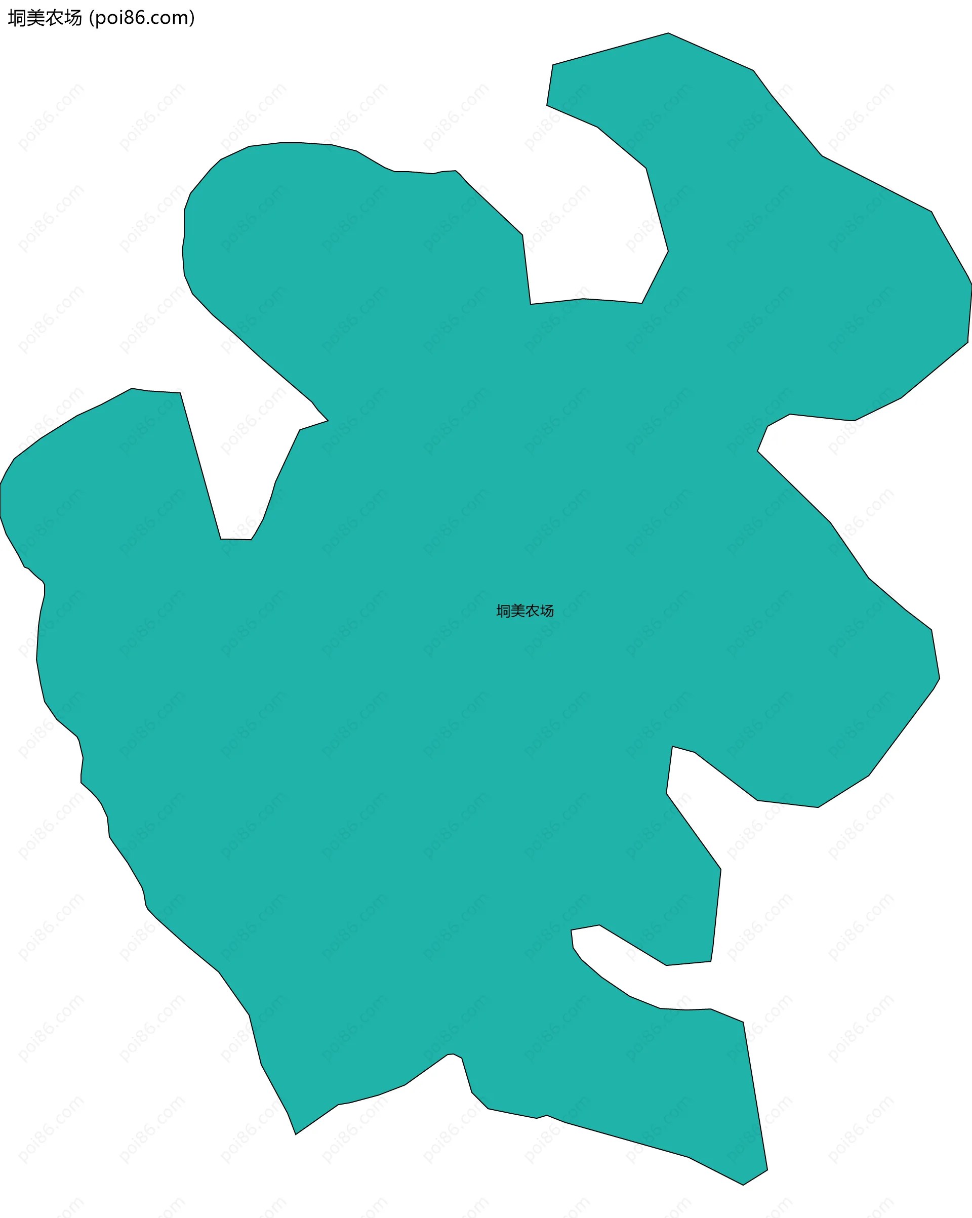 垌美农场边界地图