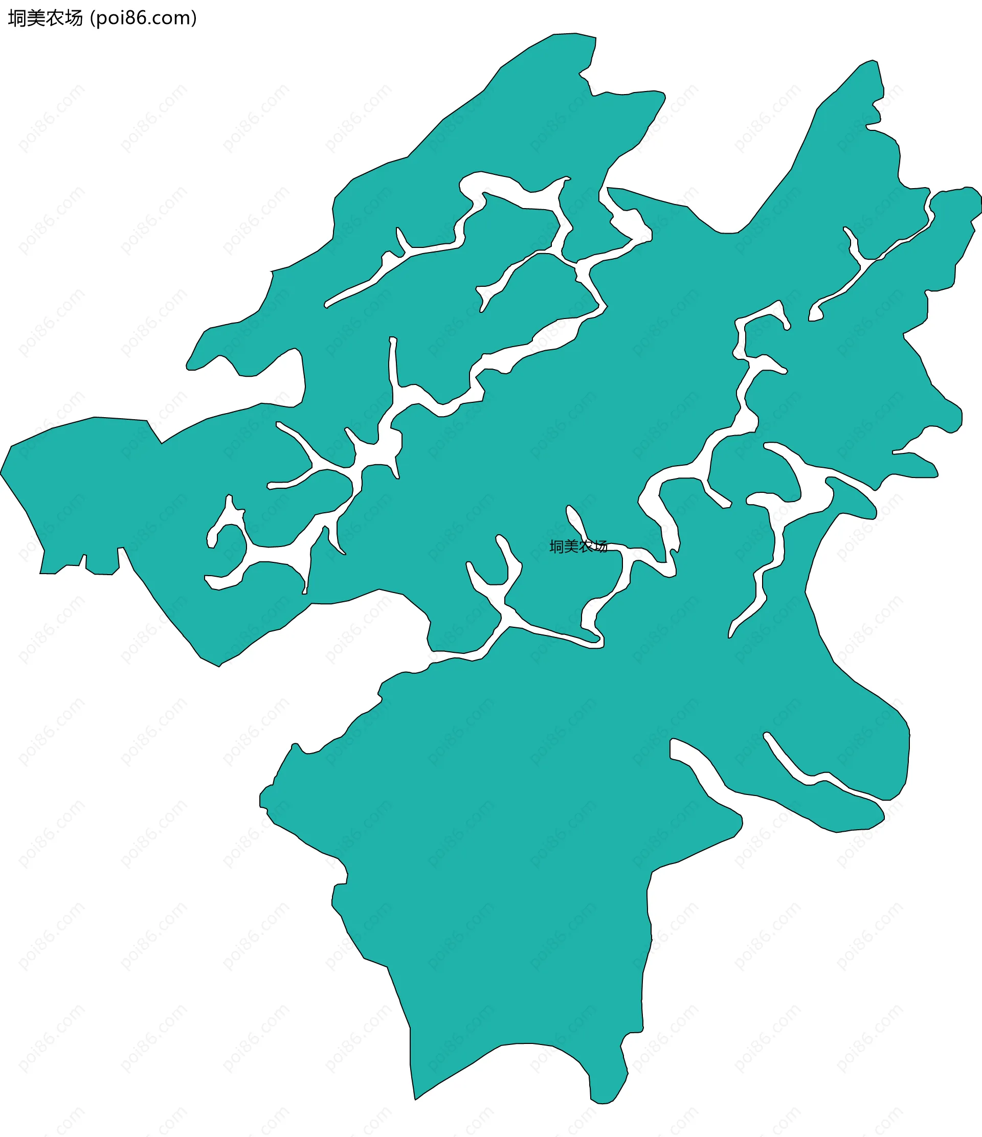 垌美农场边界地图