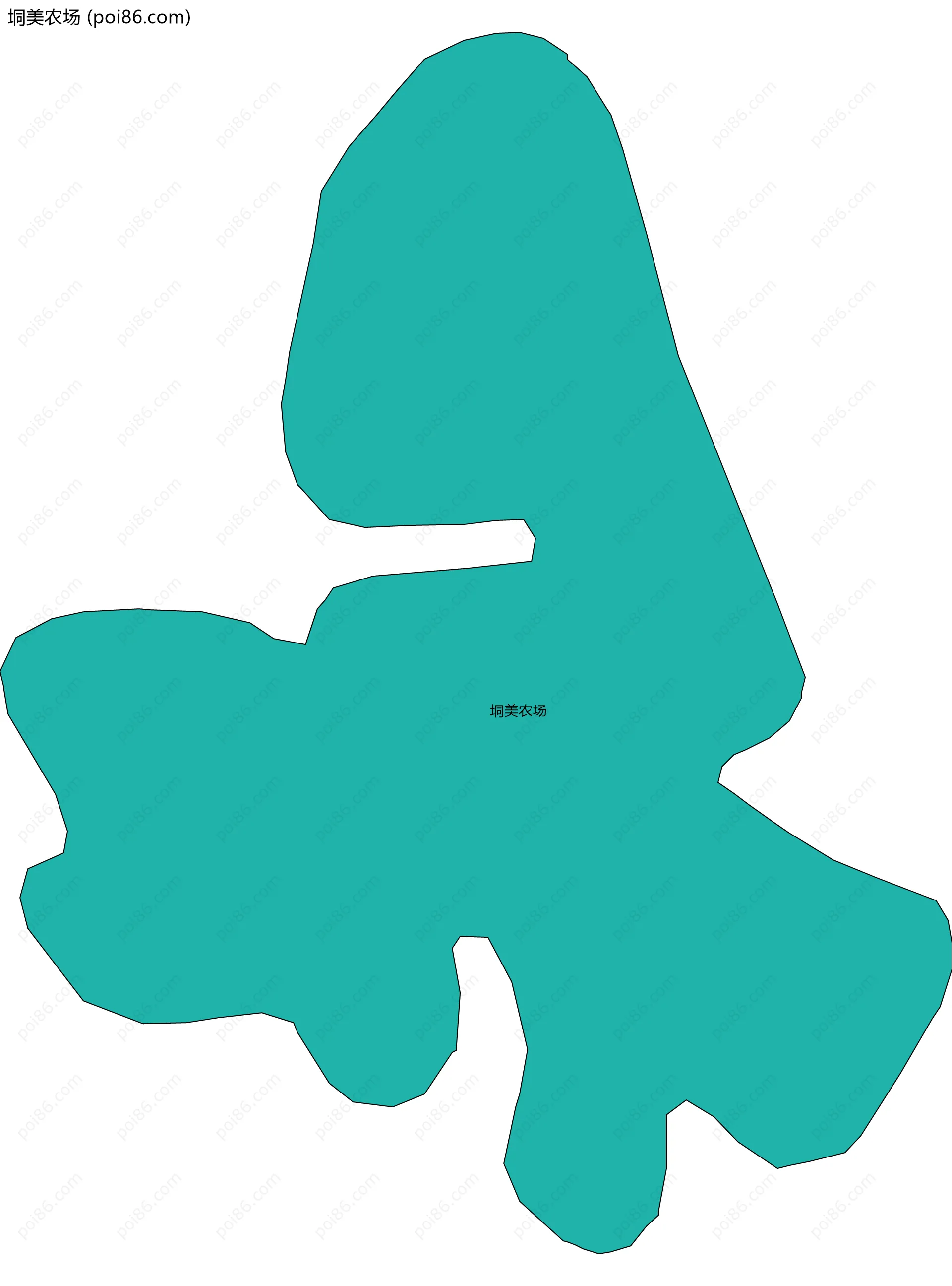 垌美农场边界地图