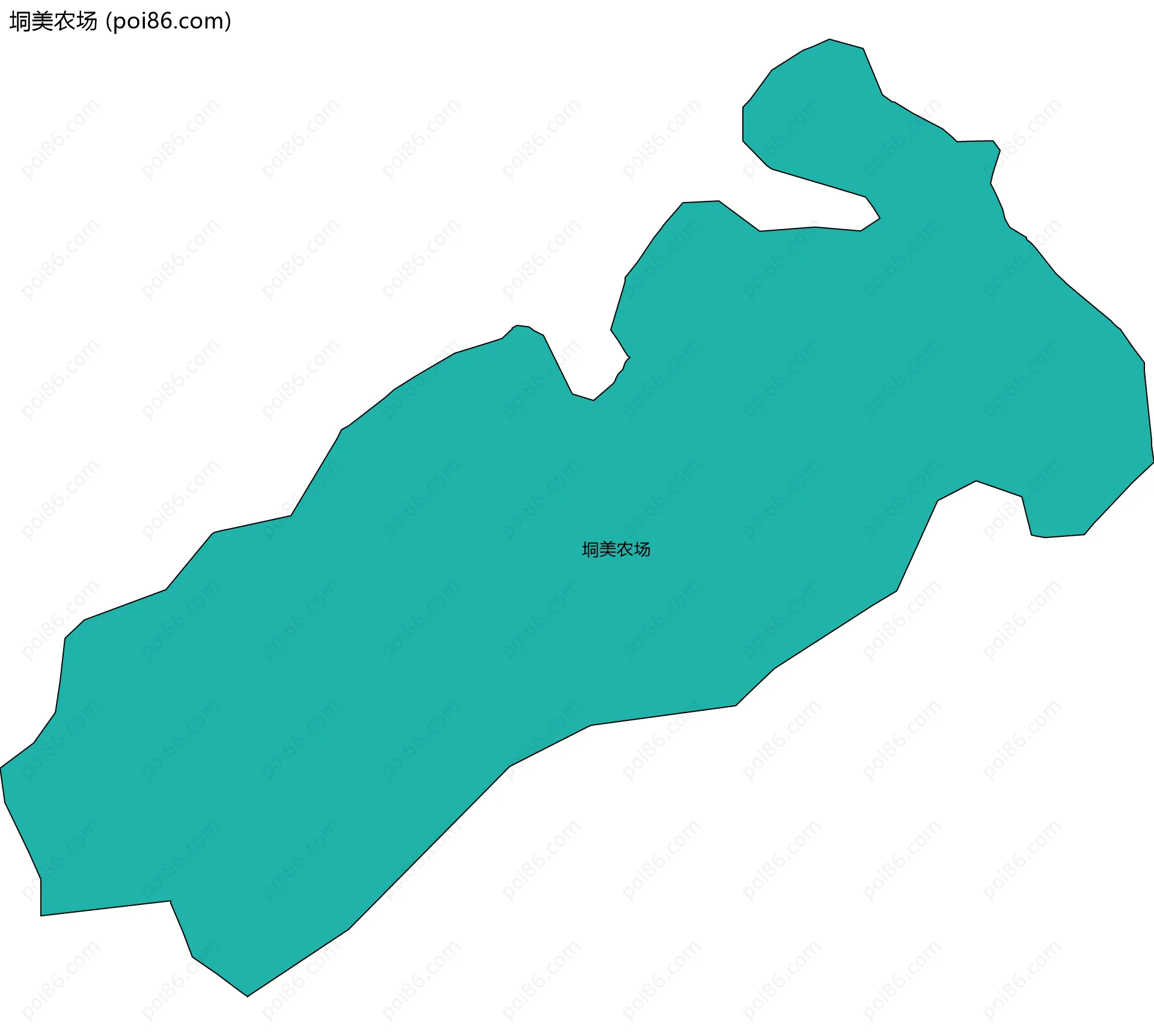 垌美农场边界地图
