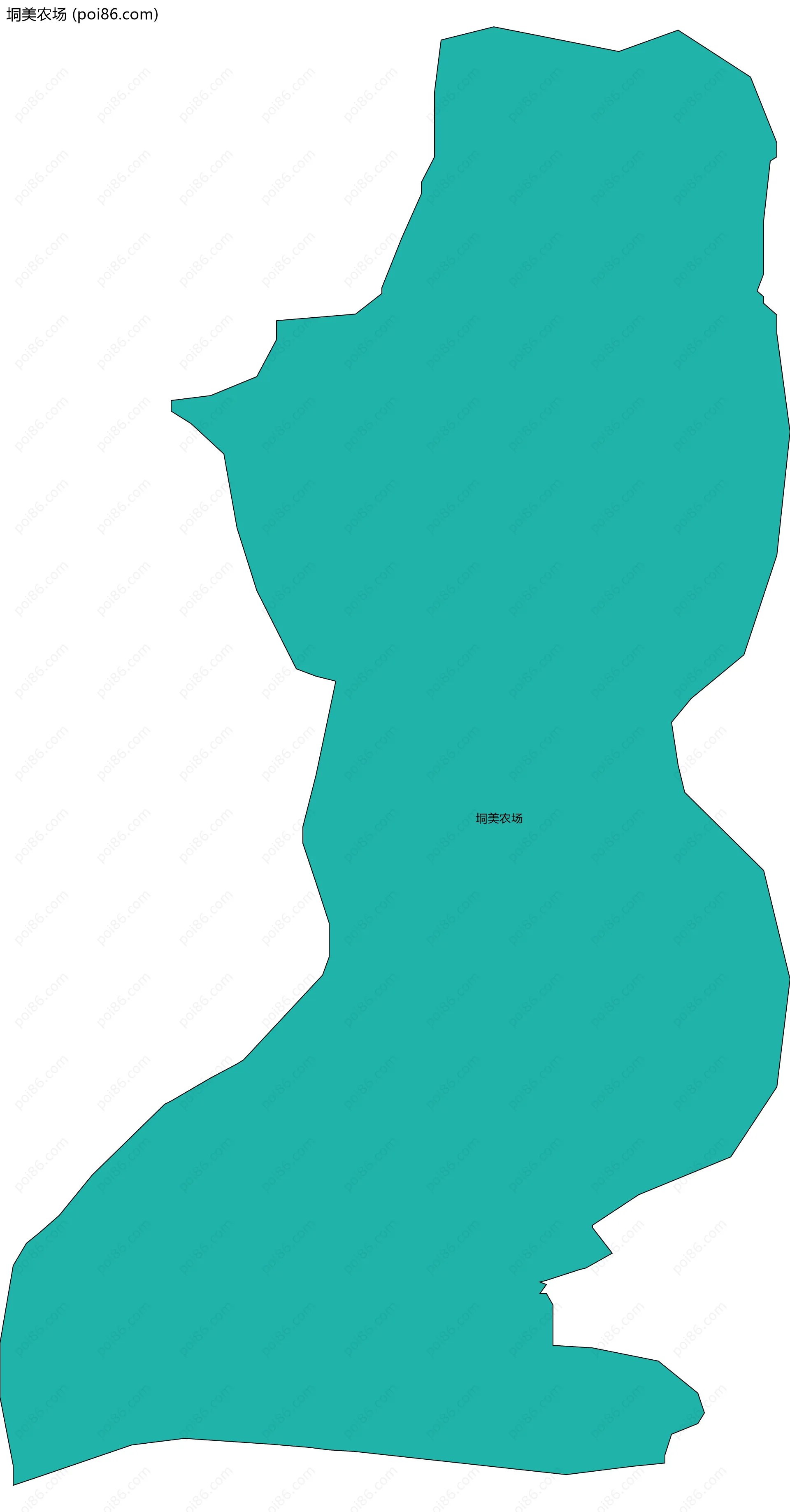 垌美农场边界地图