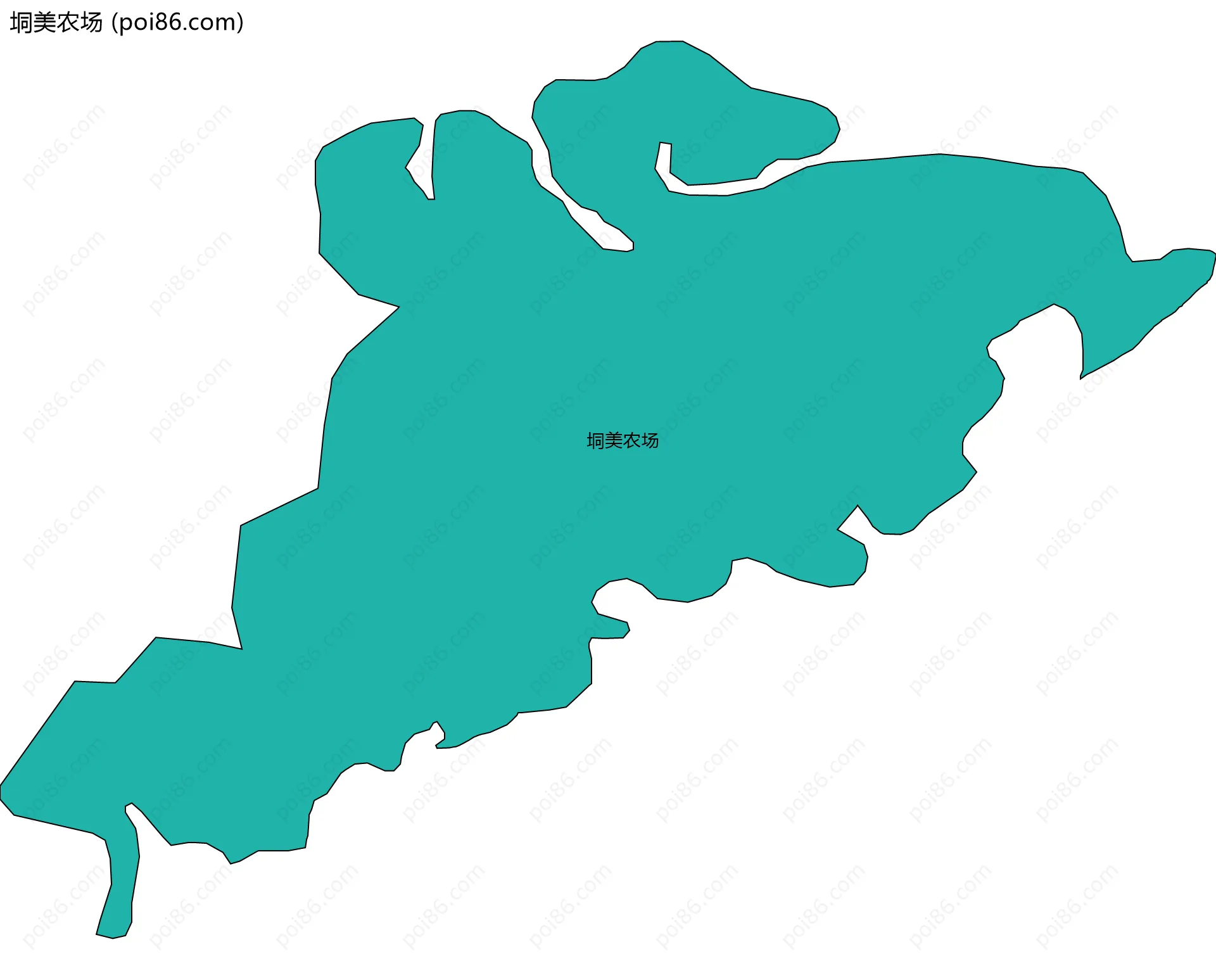 垌美农场边界地图