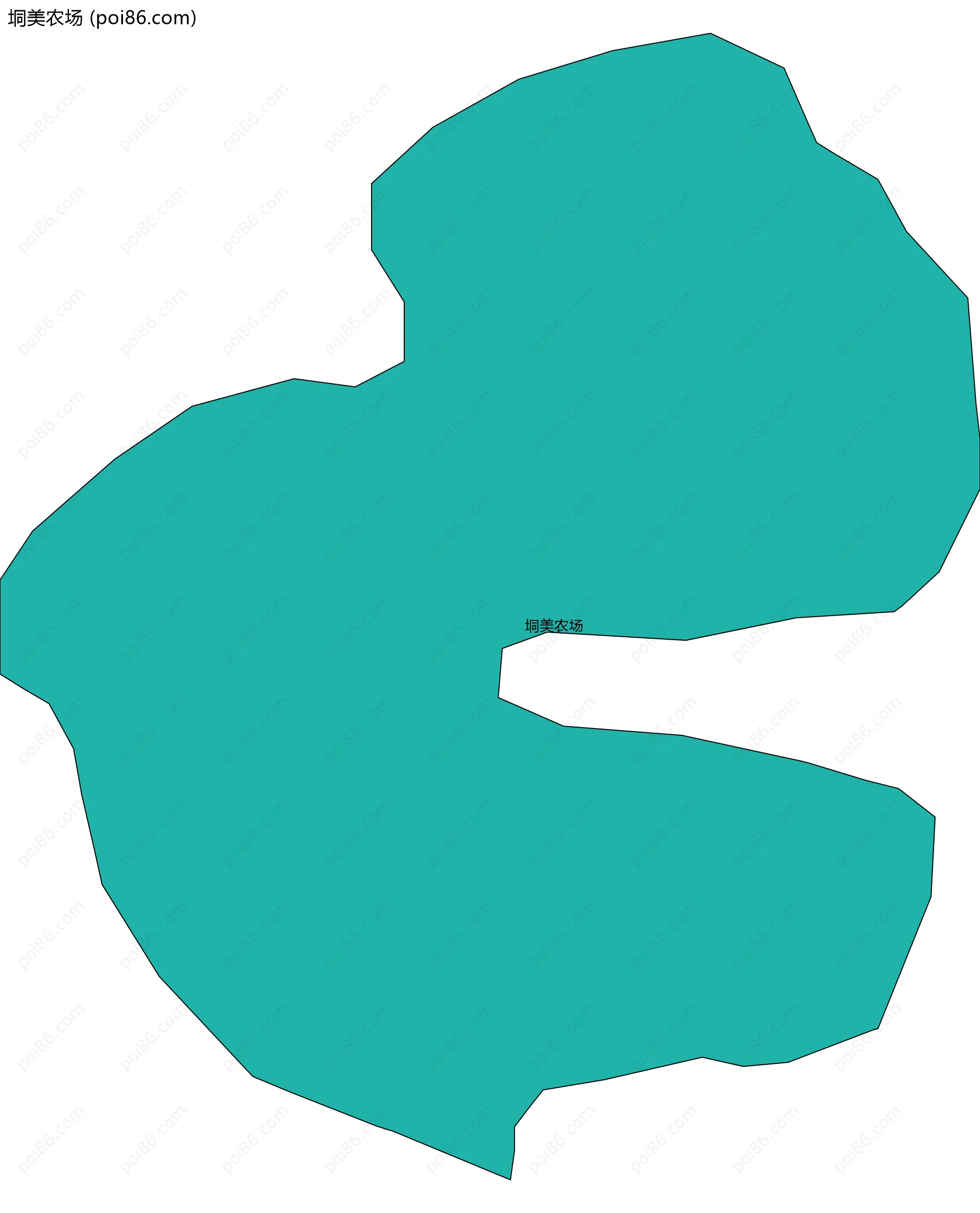 垌美农场边界地图