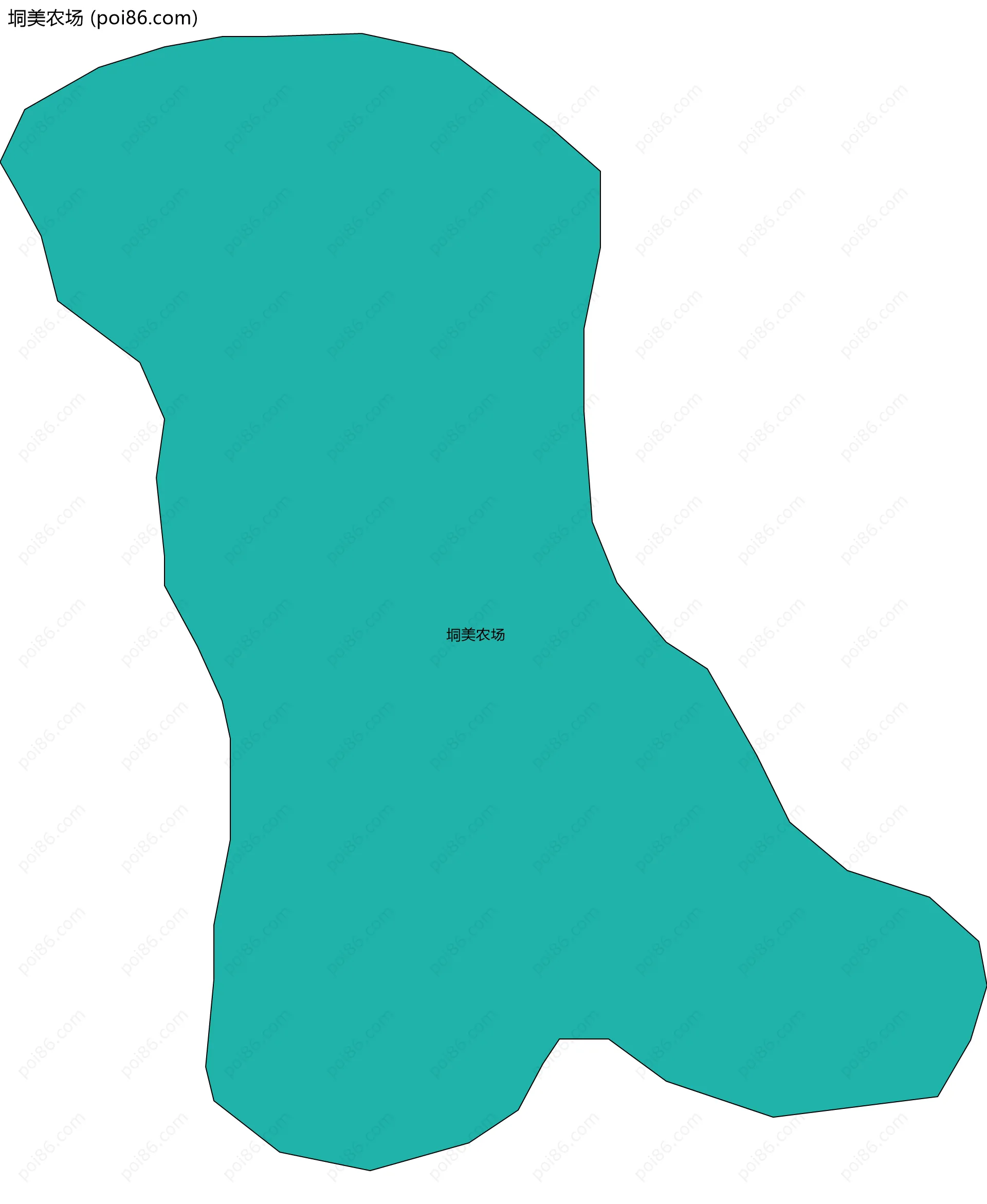 垌美农场边界地图