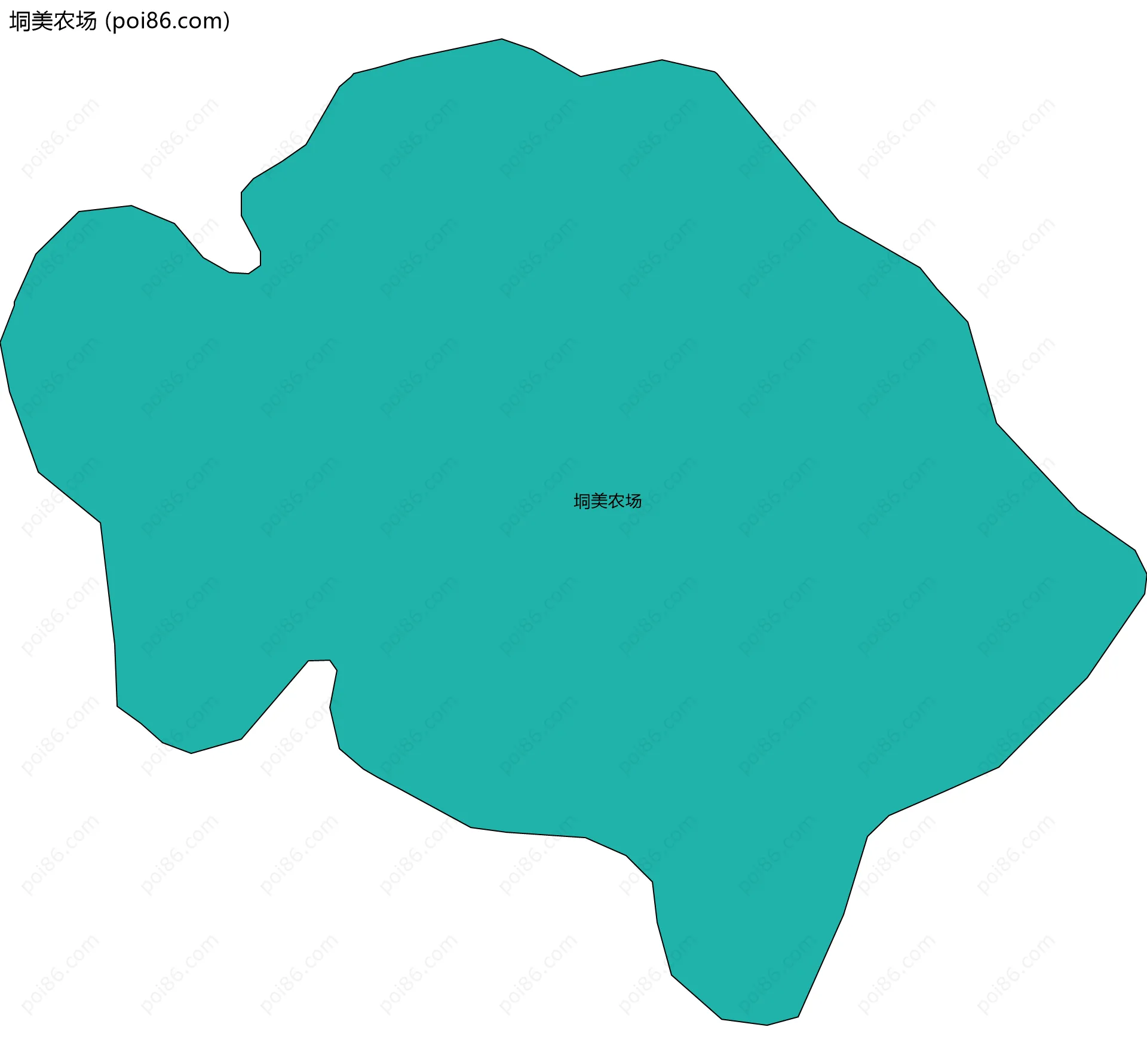 垌美农场边界地图