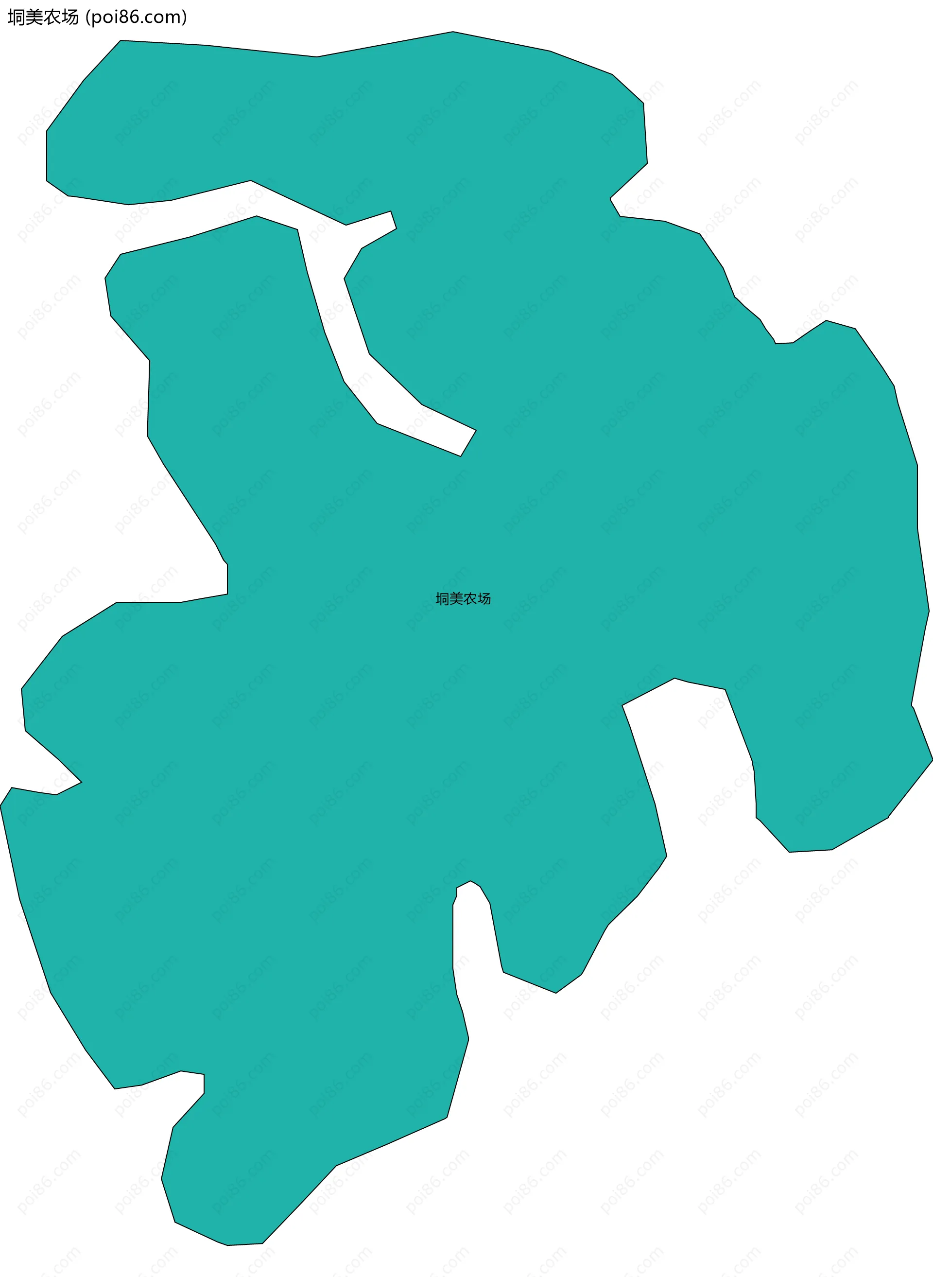 垌美农场边界地图