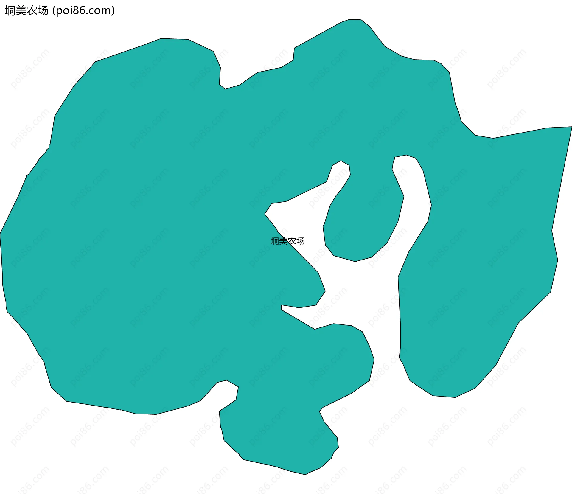 垌美农场边界地图