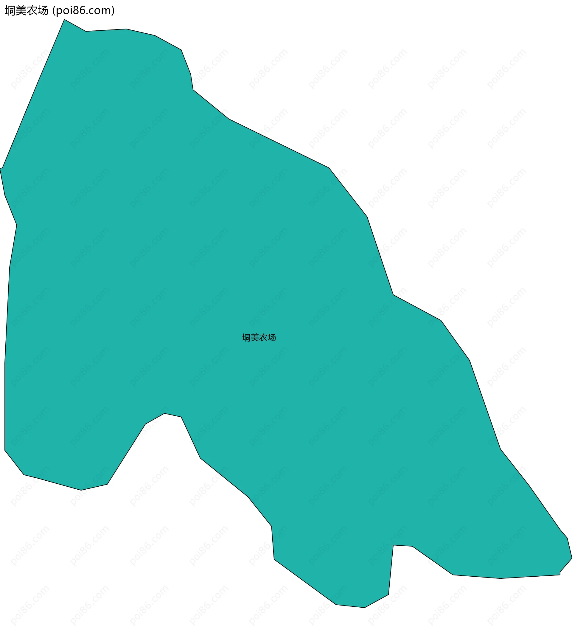 垌美农场边界地图
