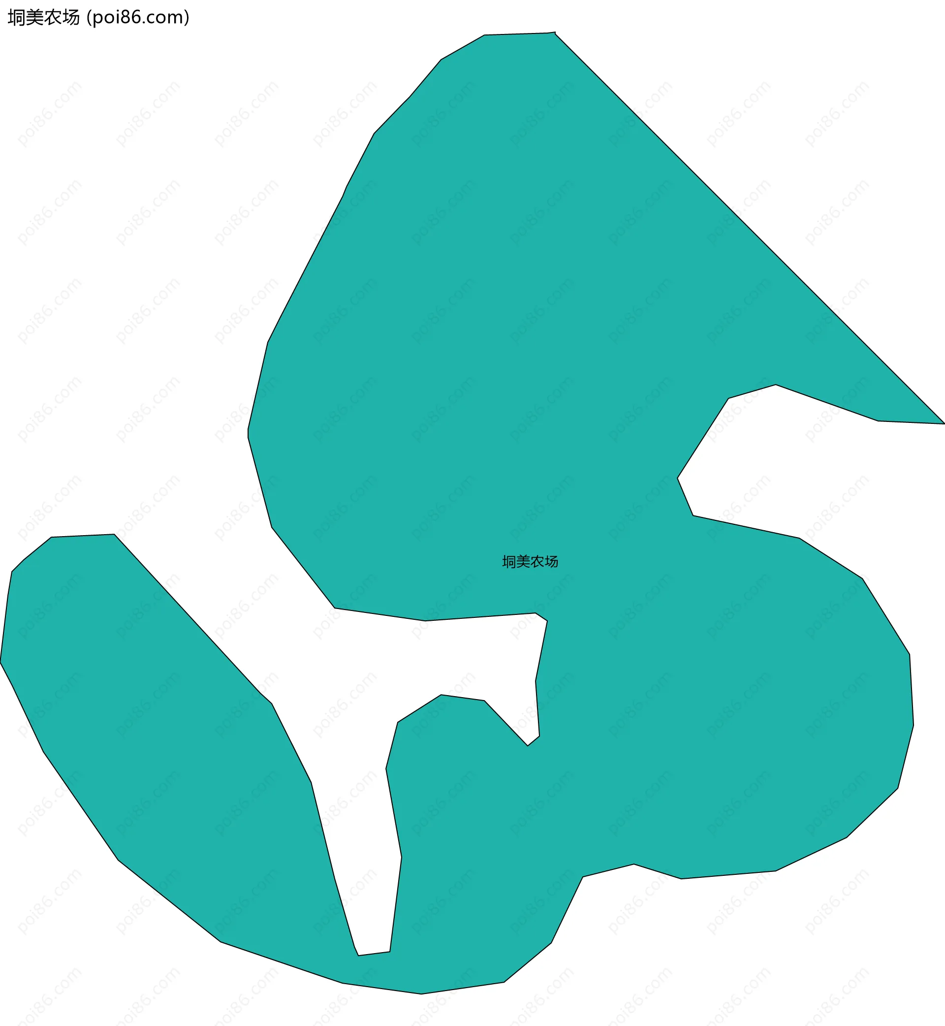 垌美农场边界地图