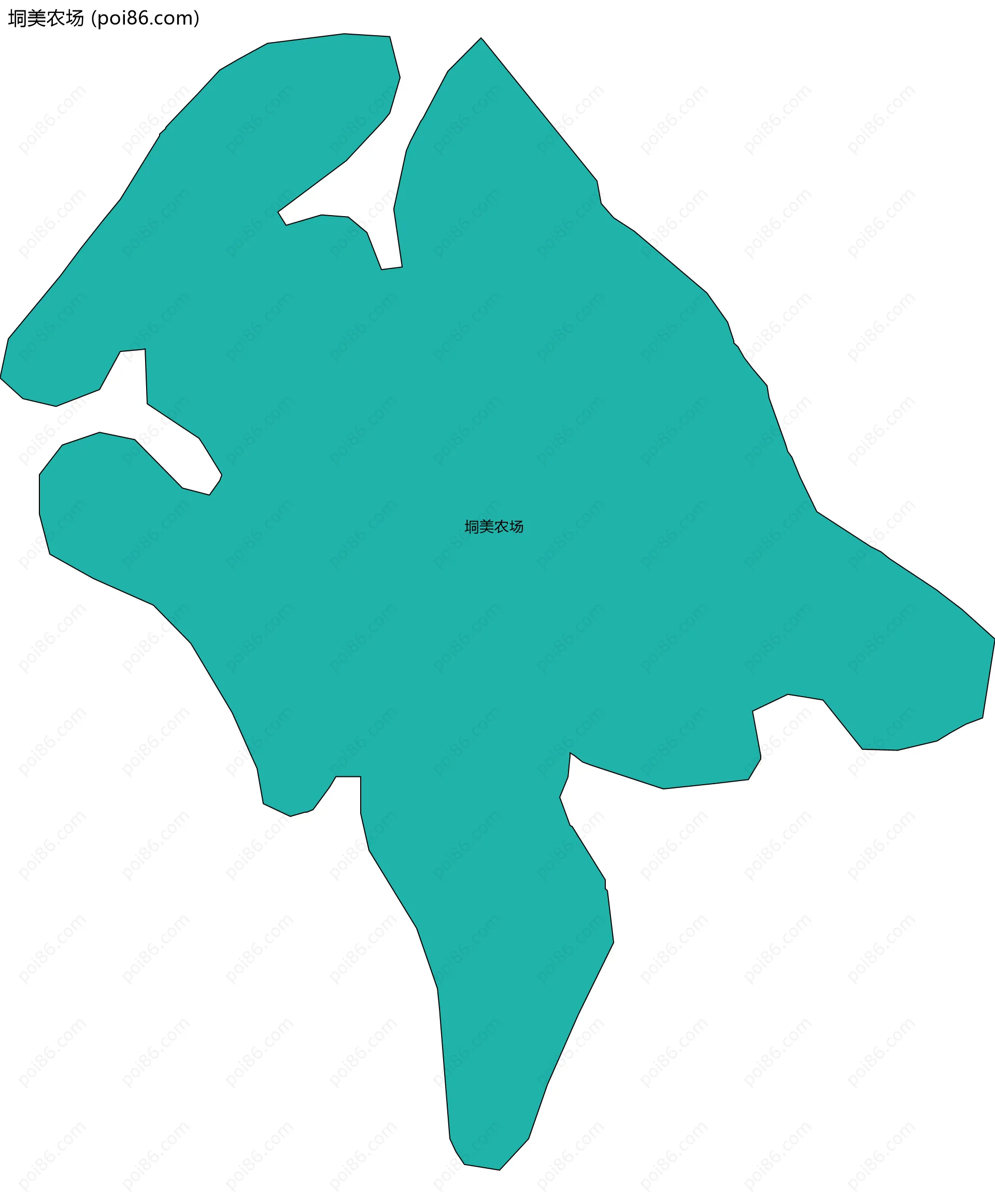 垌美农场边界地图