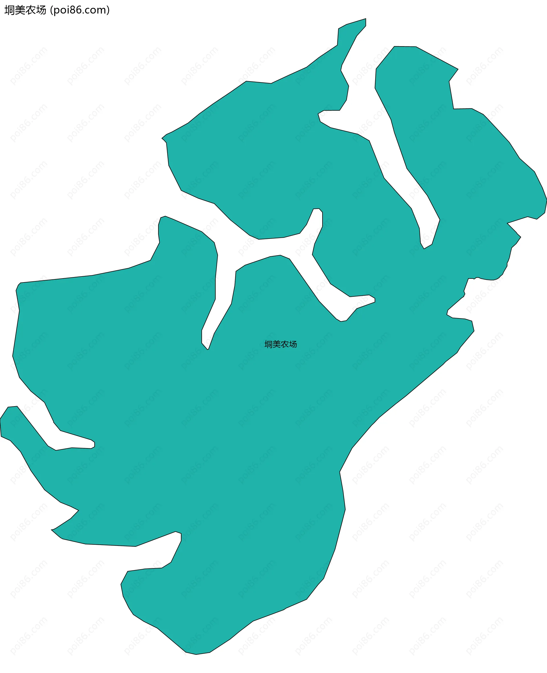 垌美农场边界地图